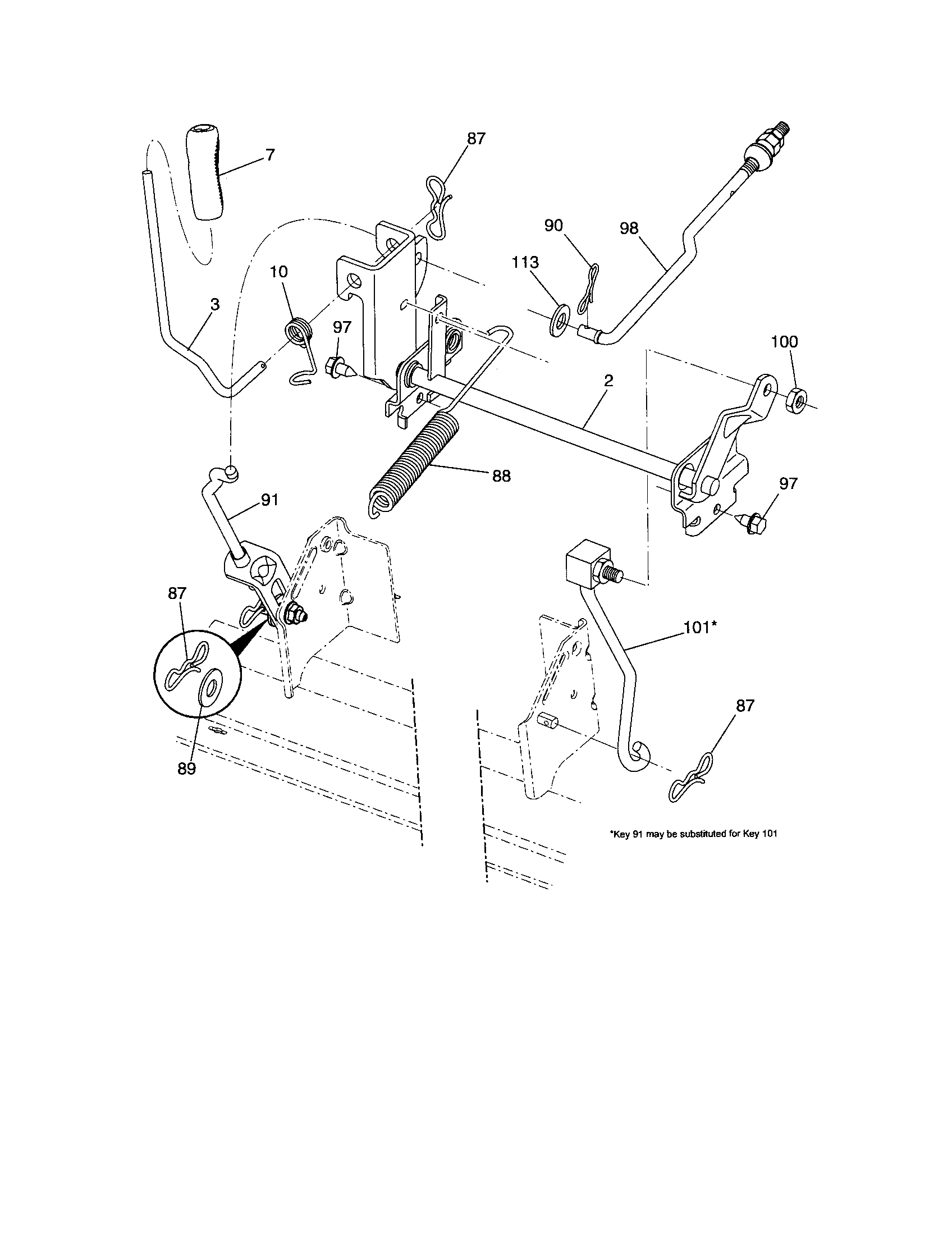 Craftsman 917289260 lift diagram