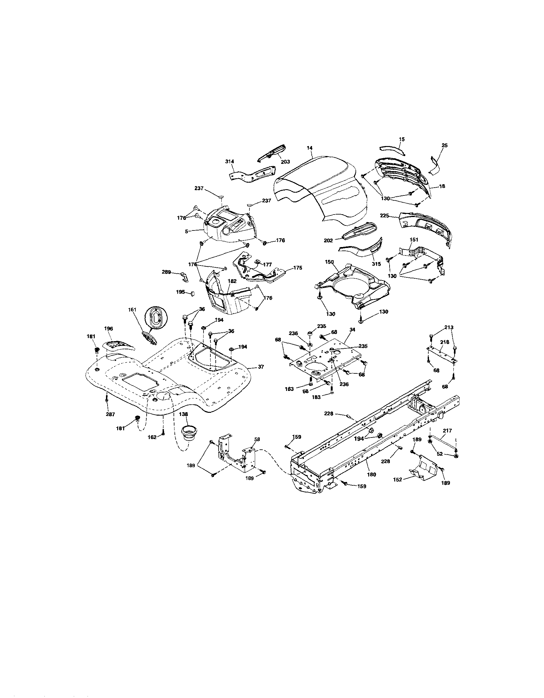 Craftsman 917289261 chassis diagram