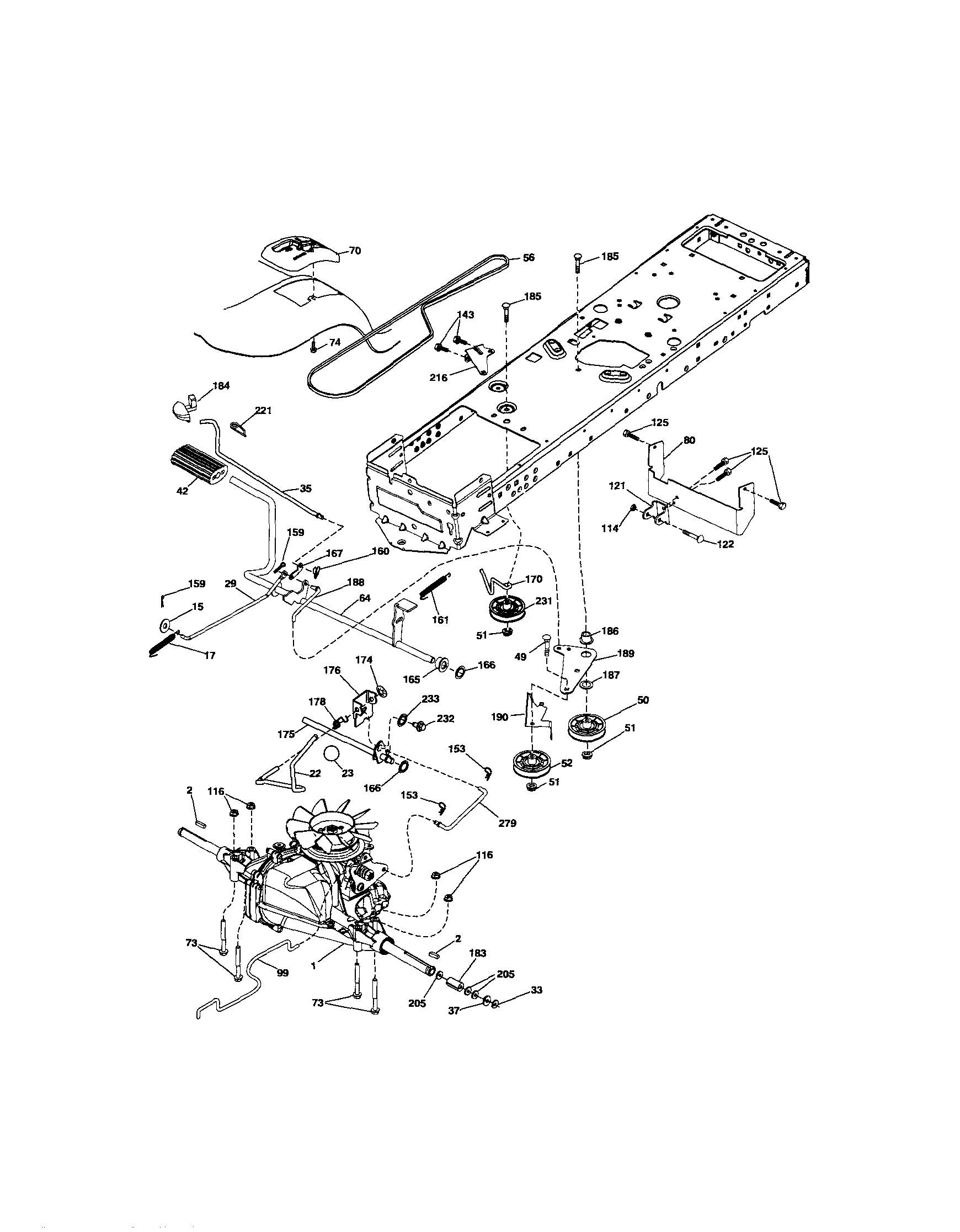 Craftsman 917289261 ground drive diagram