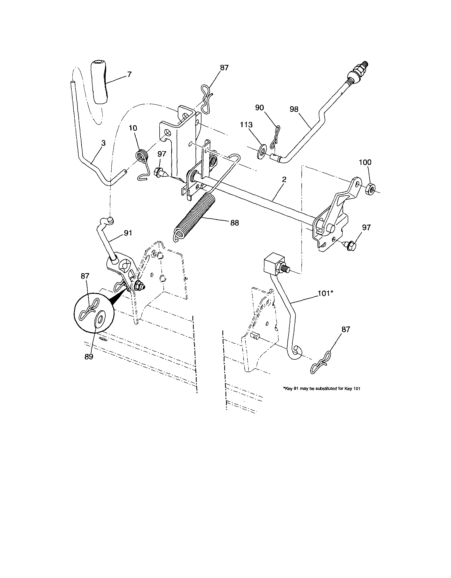 Craftsman 917289261 lift diagram