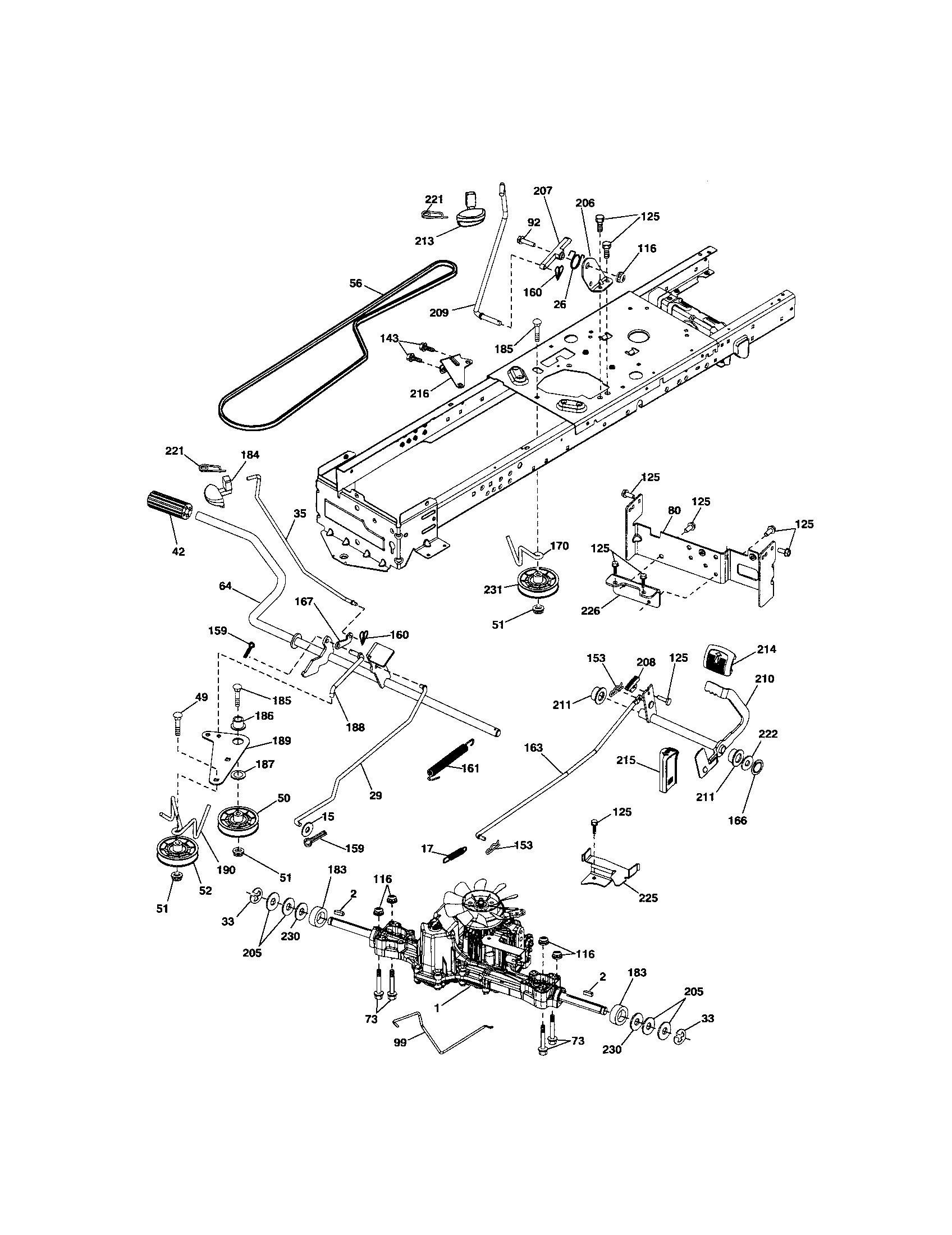 Craftsman 917289271 ground drive diagram