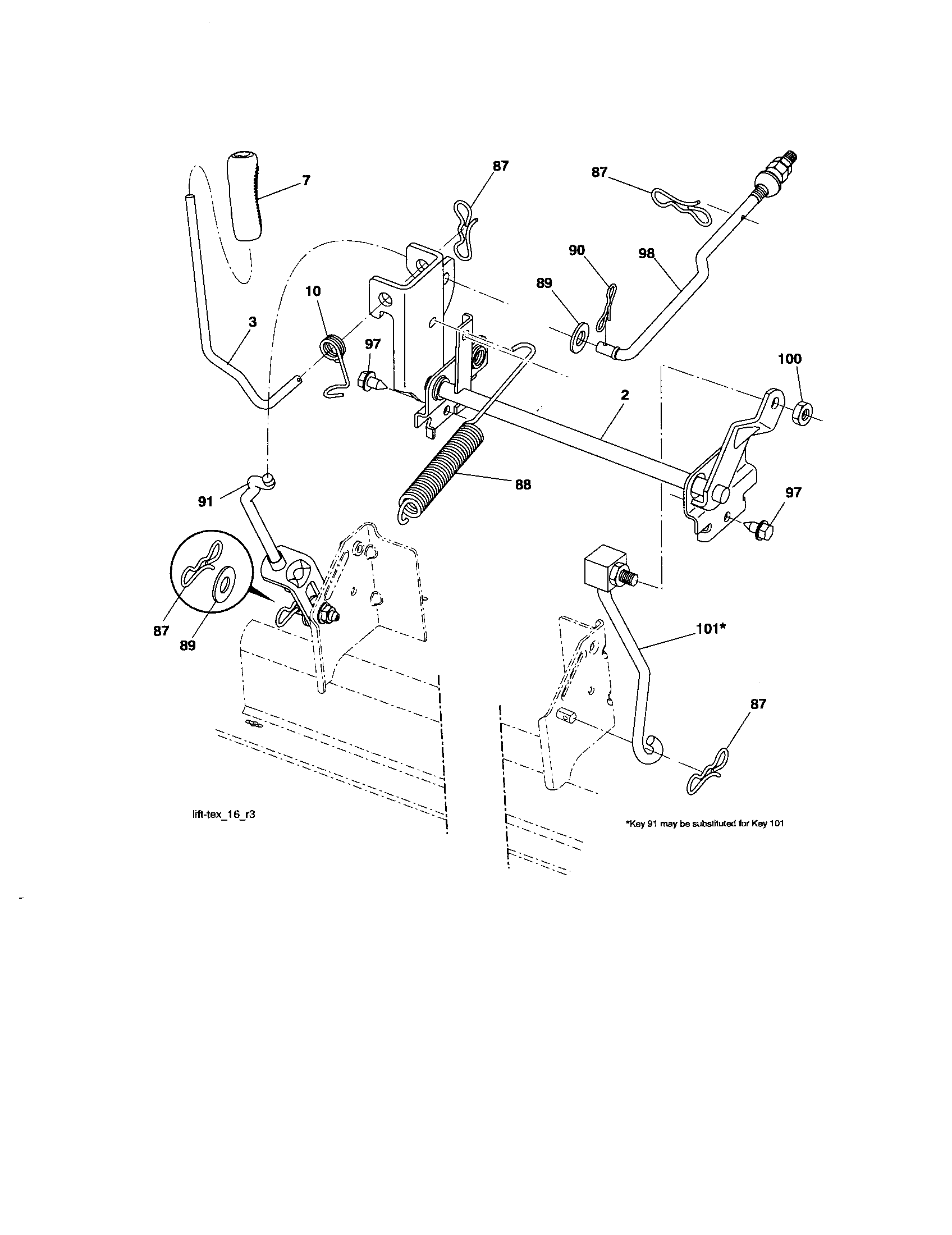 Craftsman 917289281 lift diagram