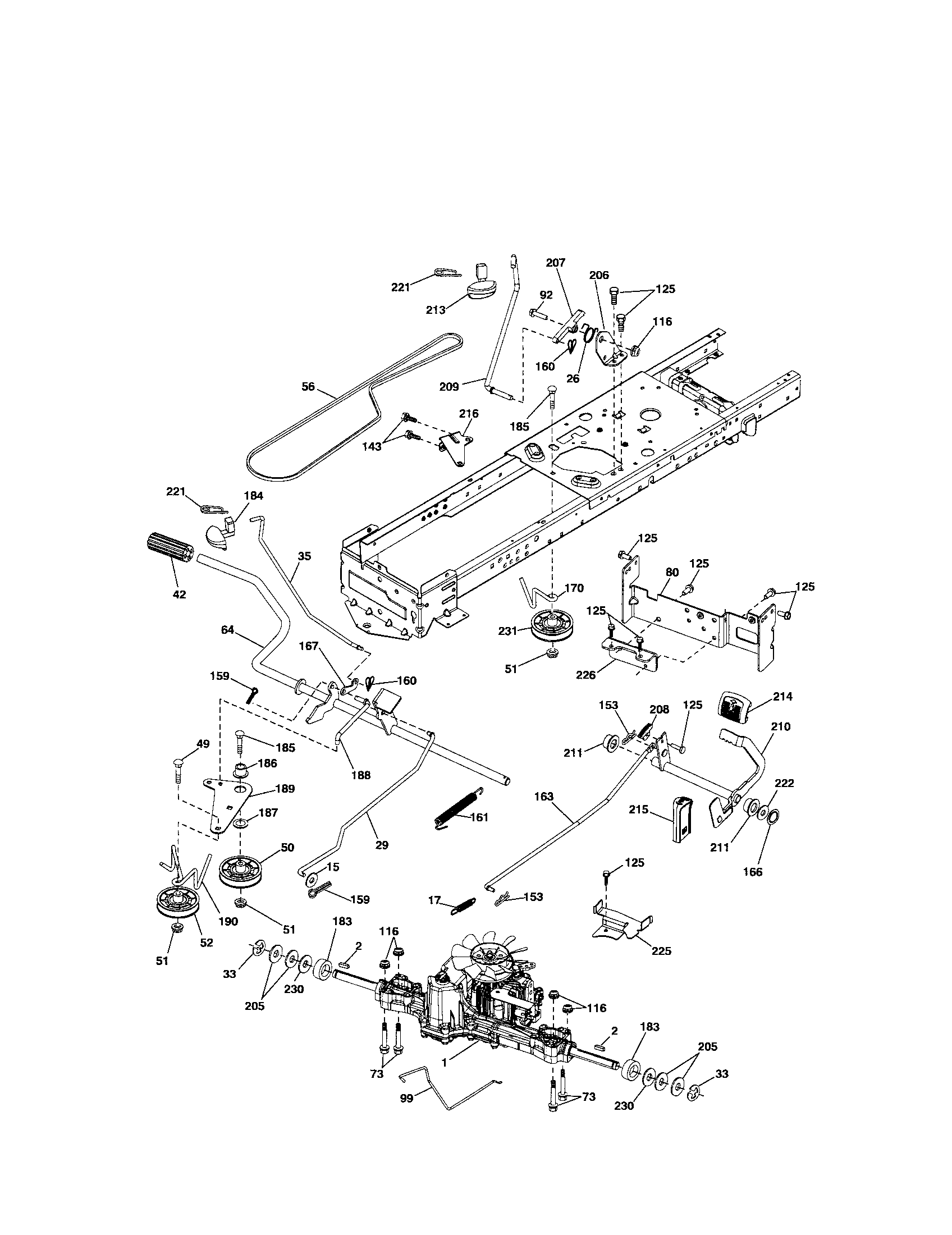 Craftsman 917289342 ground drive diagram