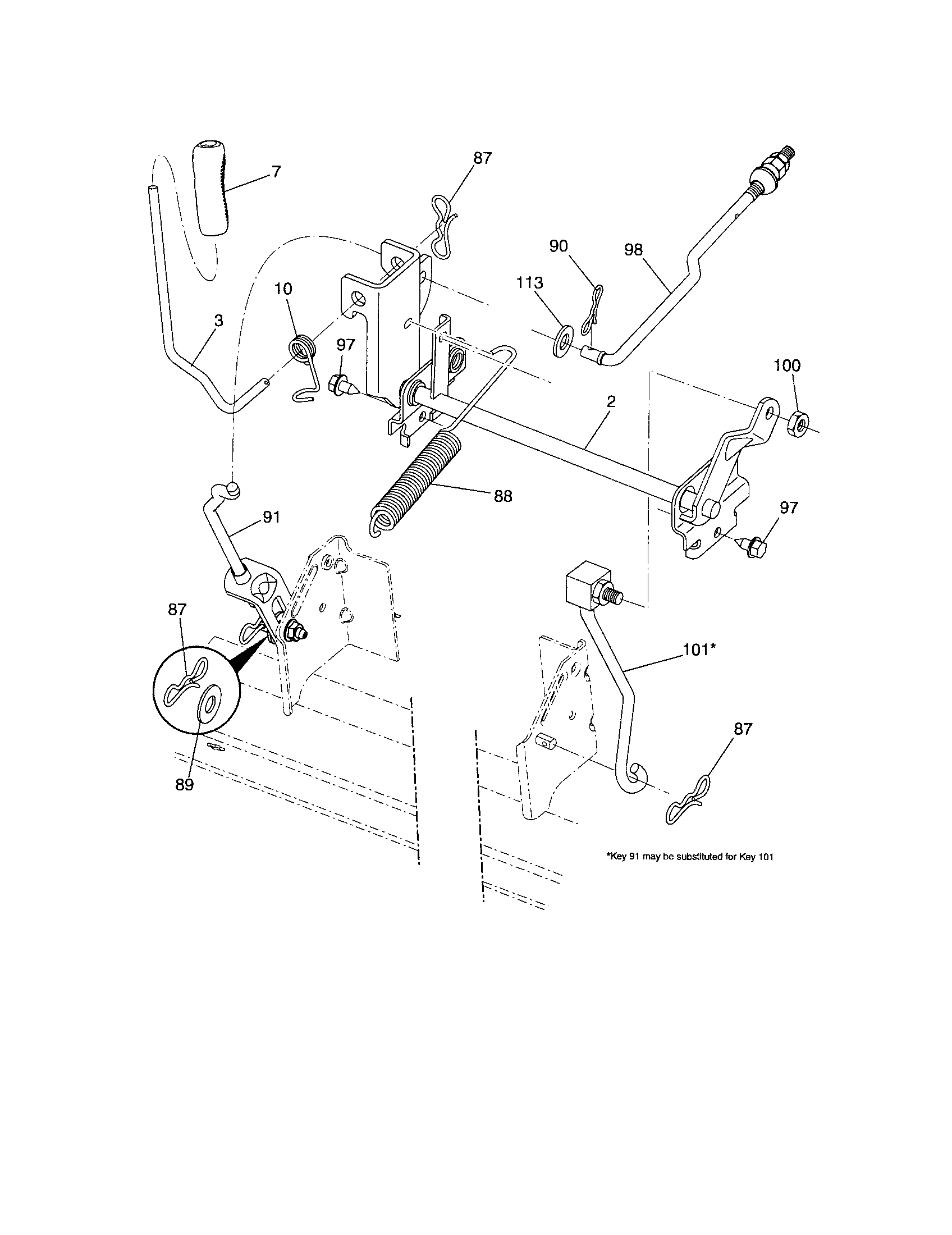 Craftsman 917289342 lift diagram