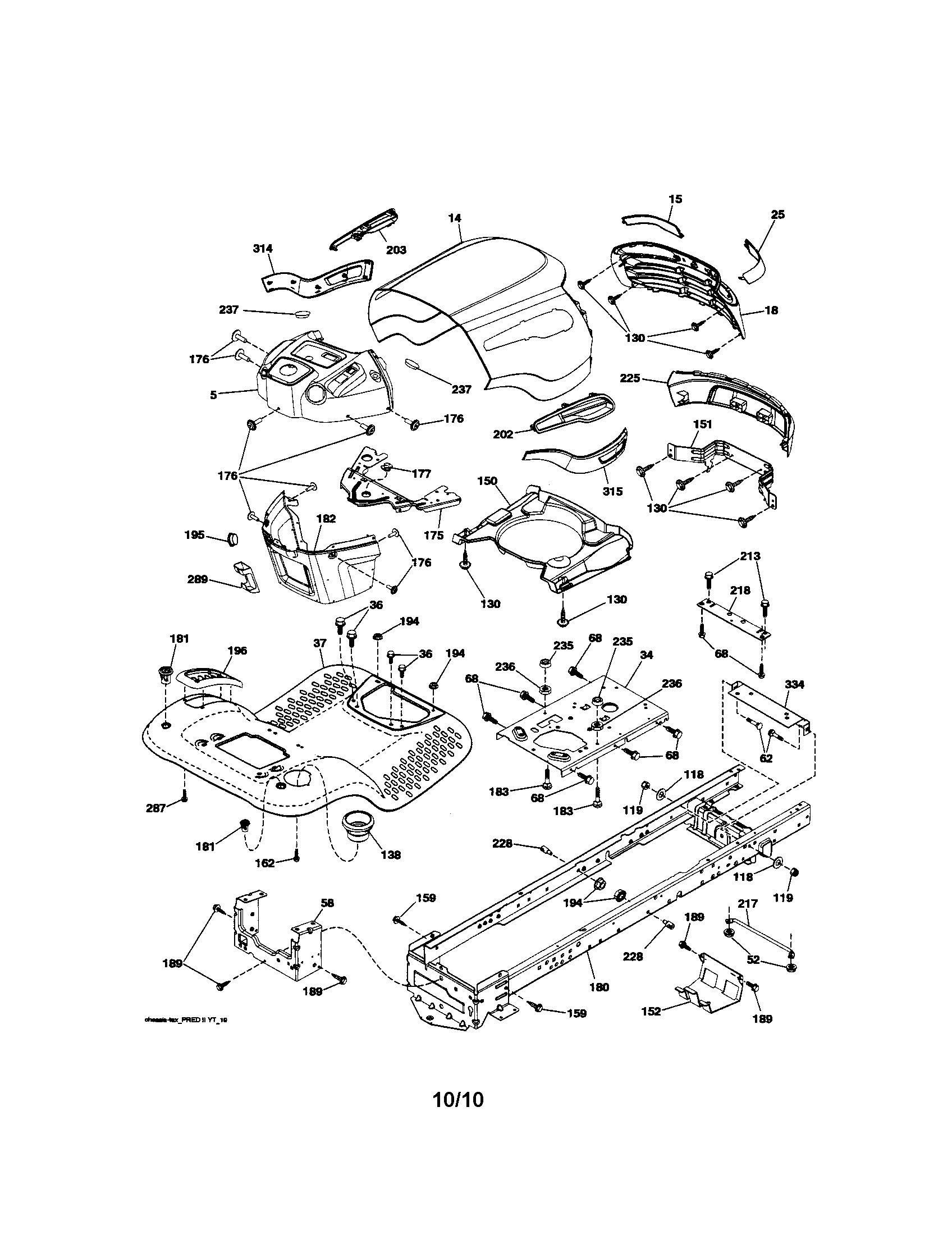 Craftsman 917289241 chassis diagram