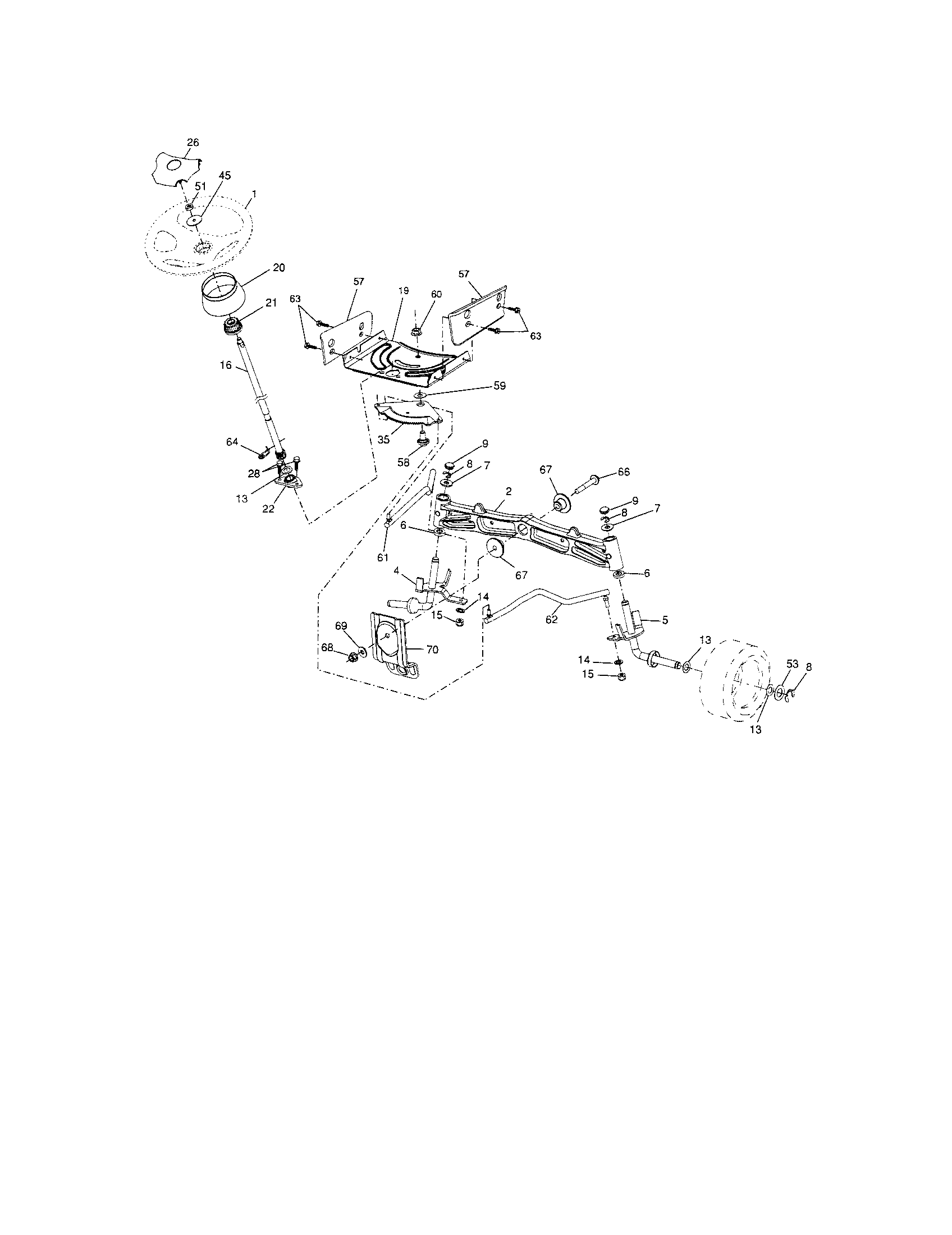Craftsman 917289241 steering diagram