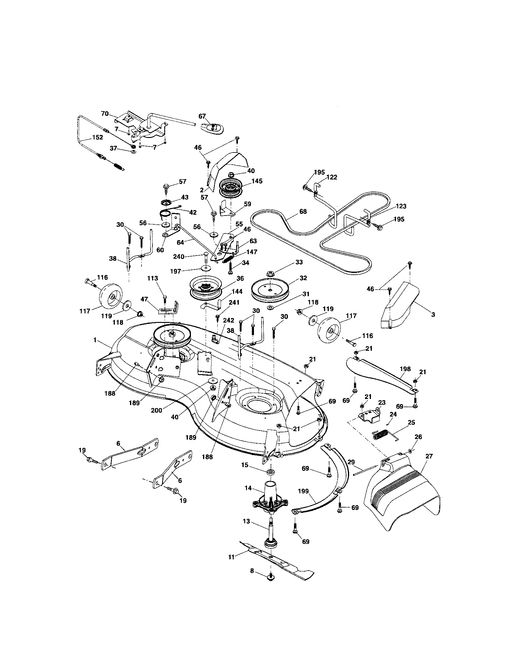 Craftsman 917289241 mower deck diagram