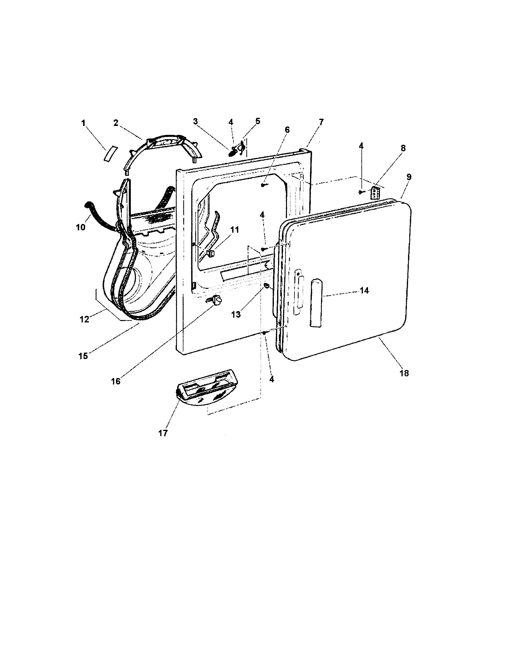 Fisher & Paykel DE60FA-96987 front panel diagram