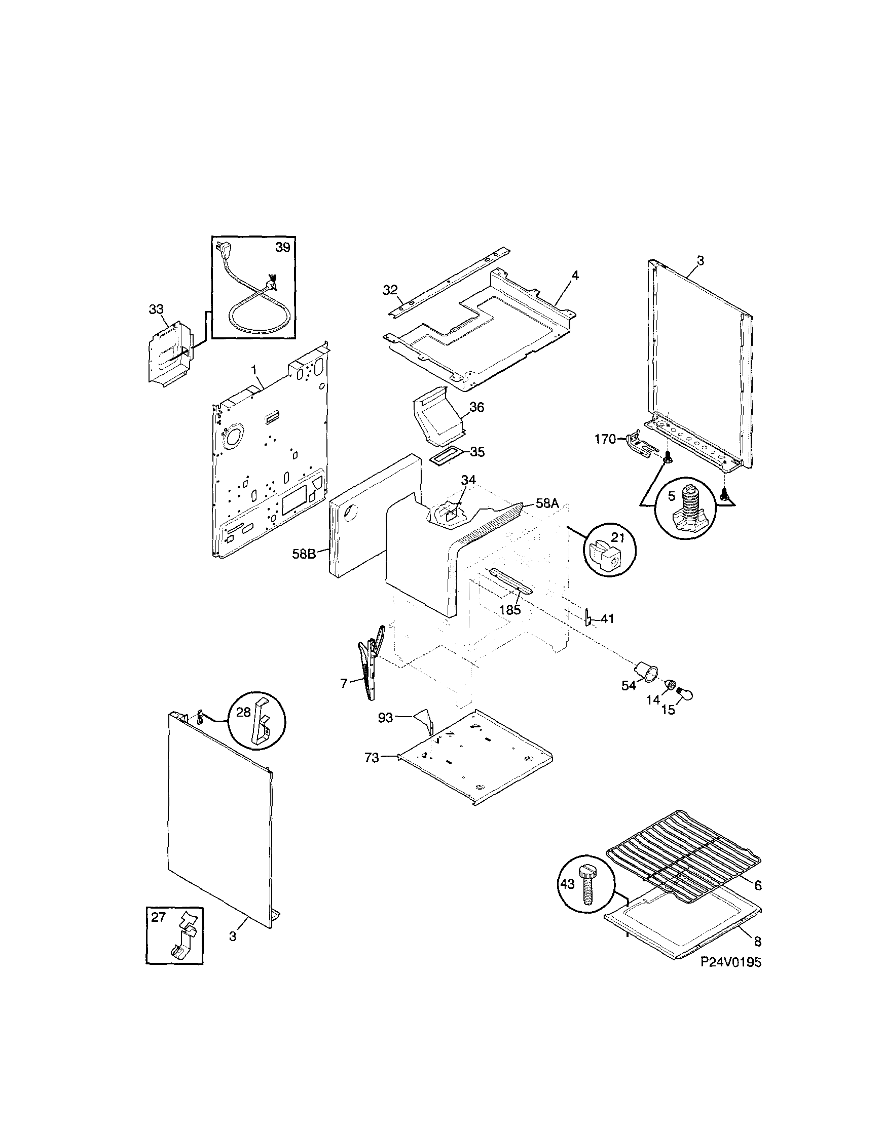 Kenmore 79071022101 body diagram