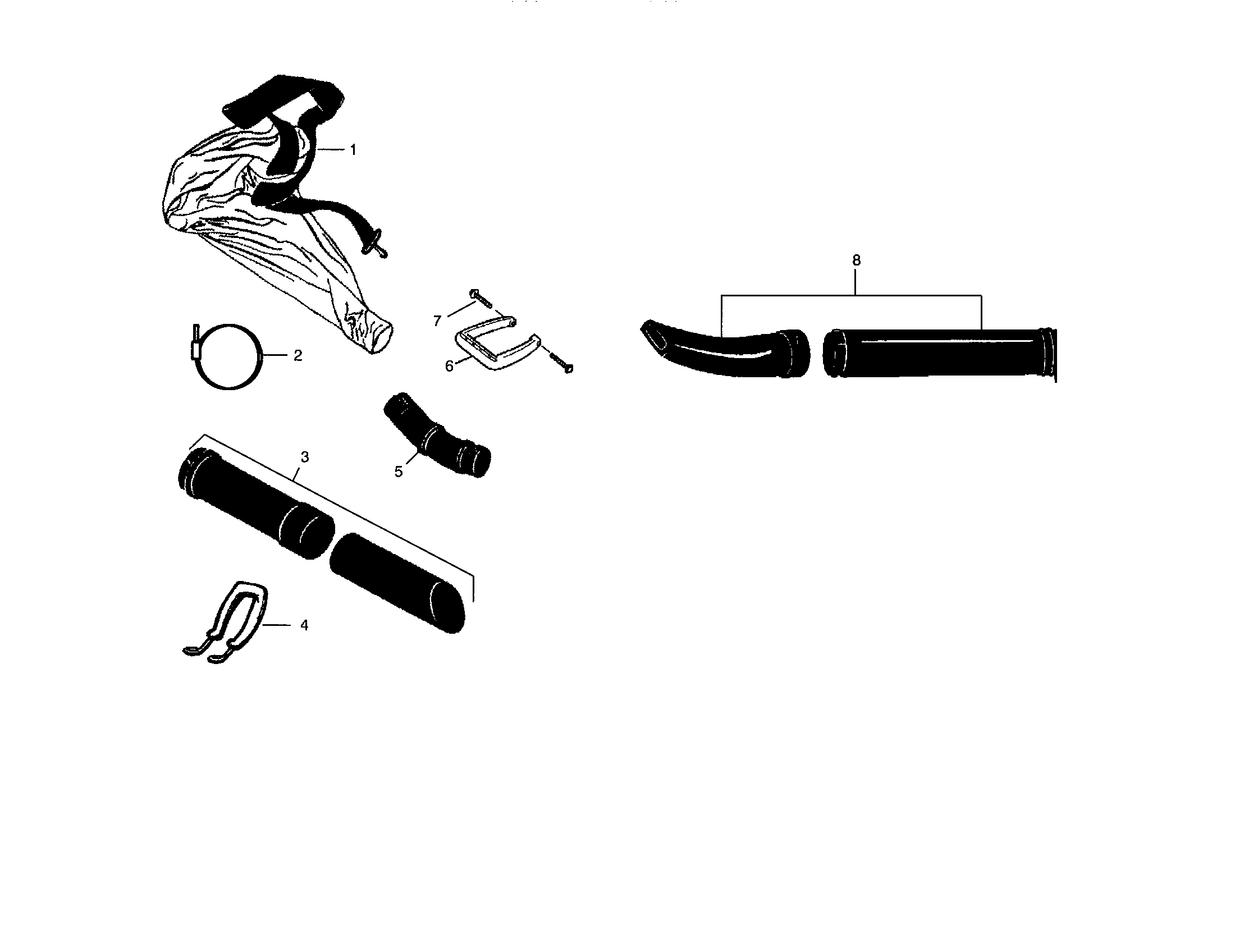 Craftsman 358798960 vac bag/hose diagram
