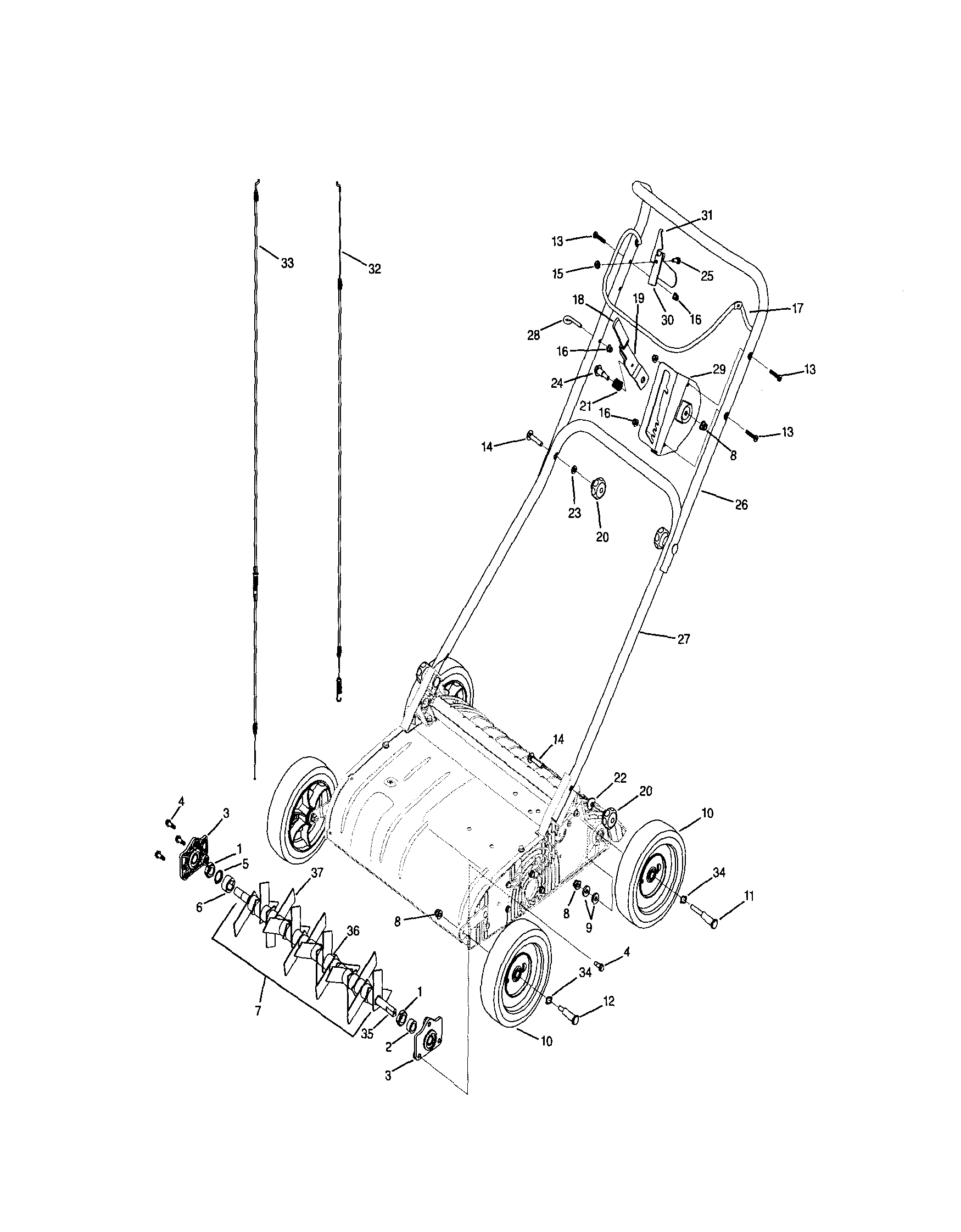 Craftsman 247282820 blade/handle diagram