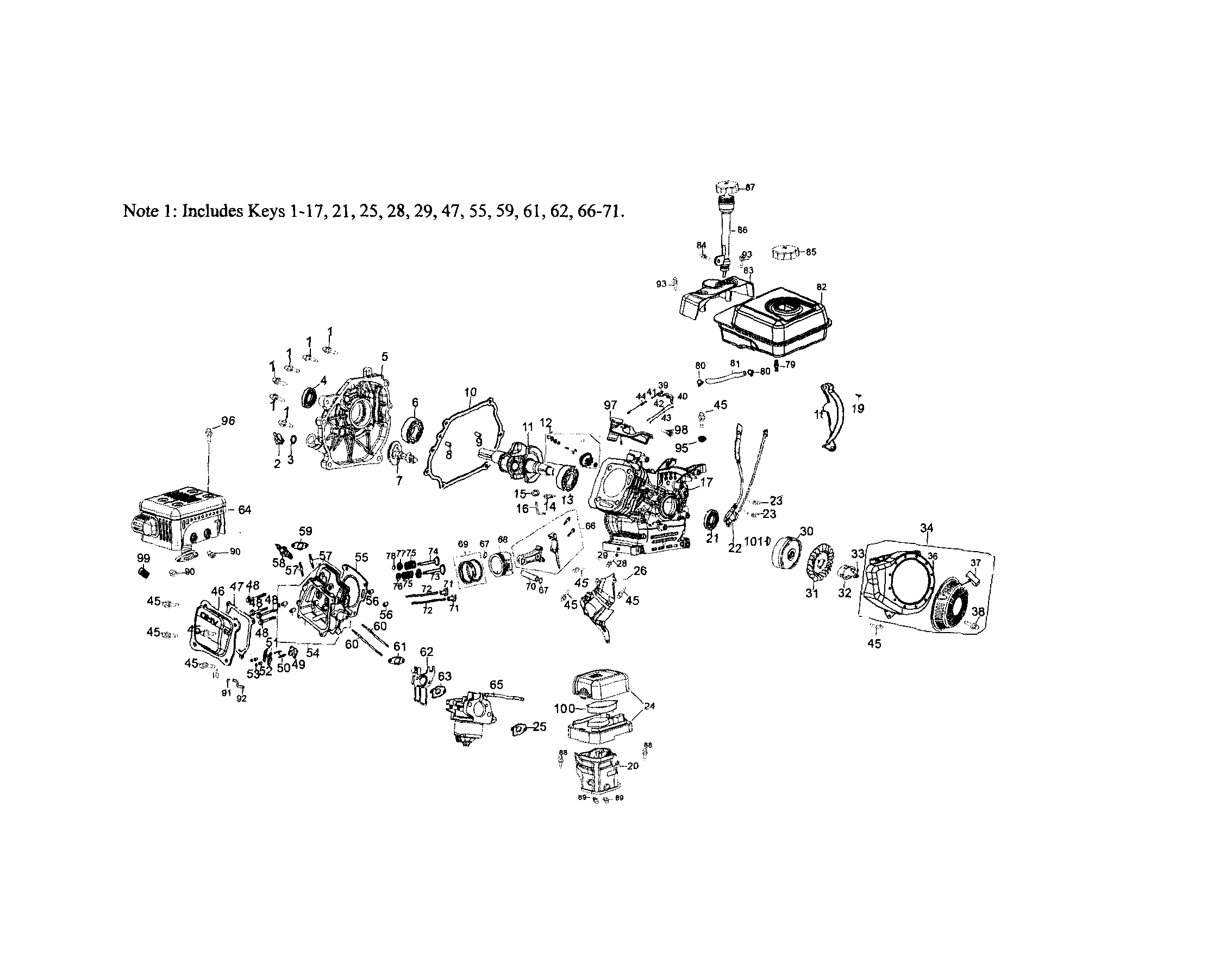 Craftsman 247282820 engine diagram