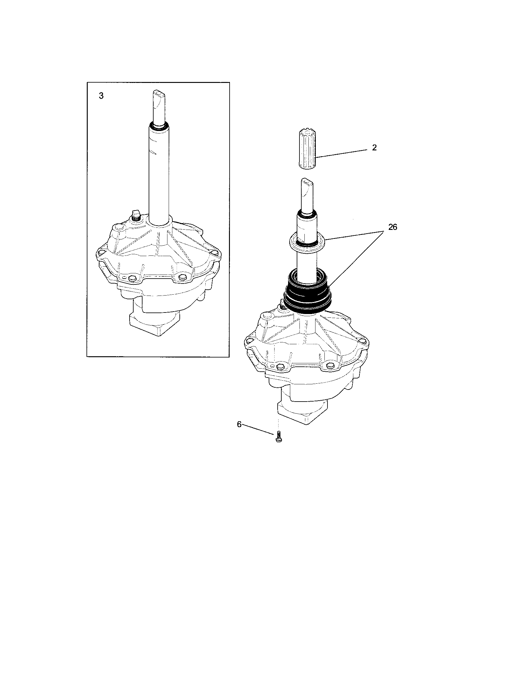 Frigidaire FTW3014KW0 transmission diagram