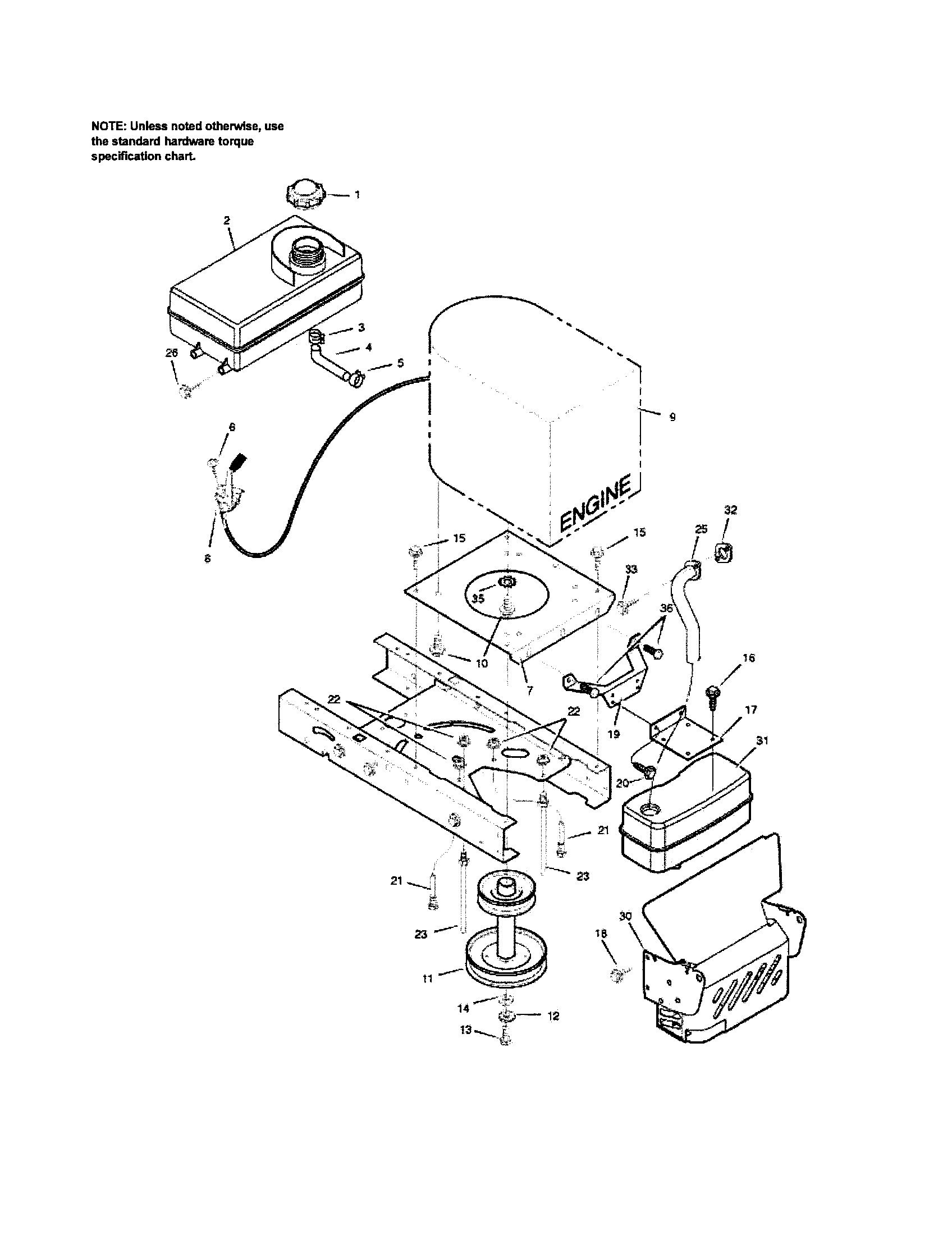 Yard King 425648X06A engine mount diagram