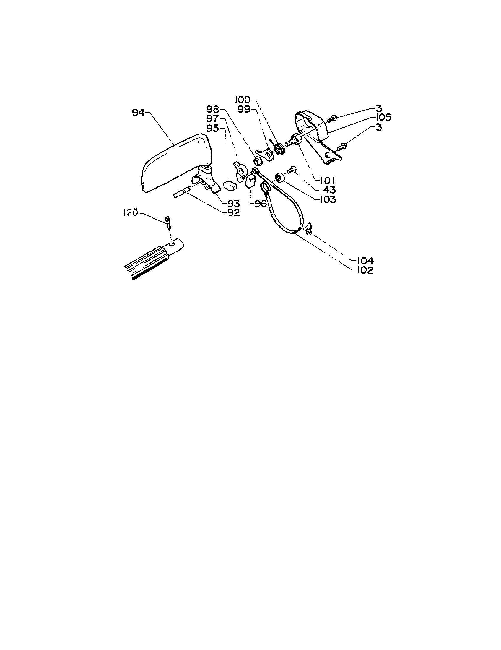 Echo CS-400EVL chain brake diagram