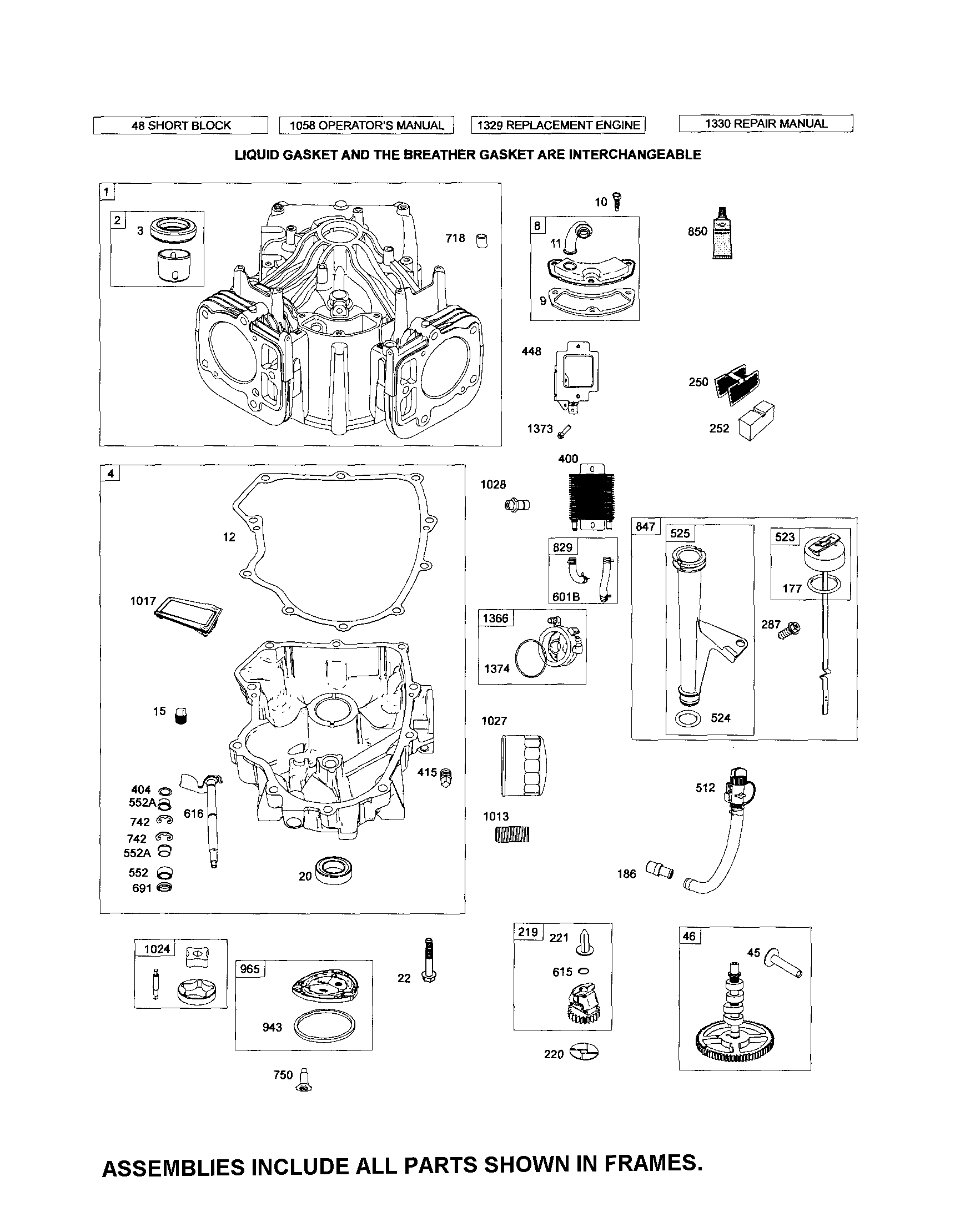 Craftsman 917289730 cylinder/sump diagram