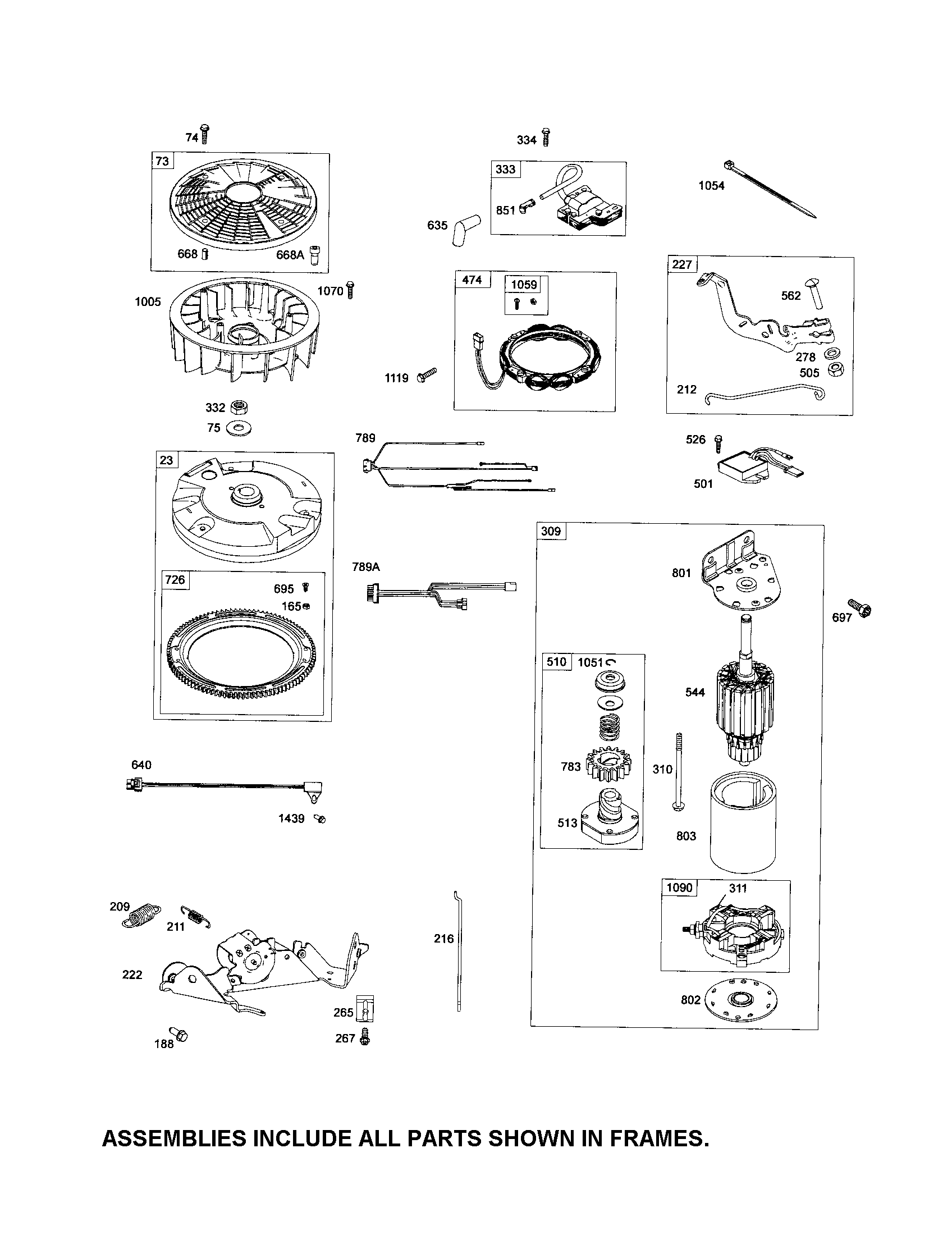 Craftsman 917289730 motor-starter/alternator diagram