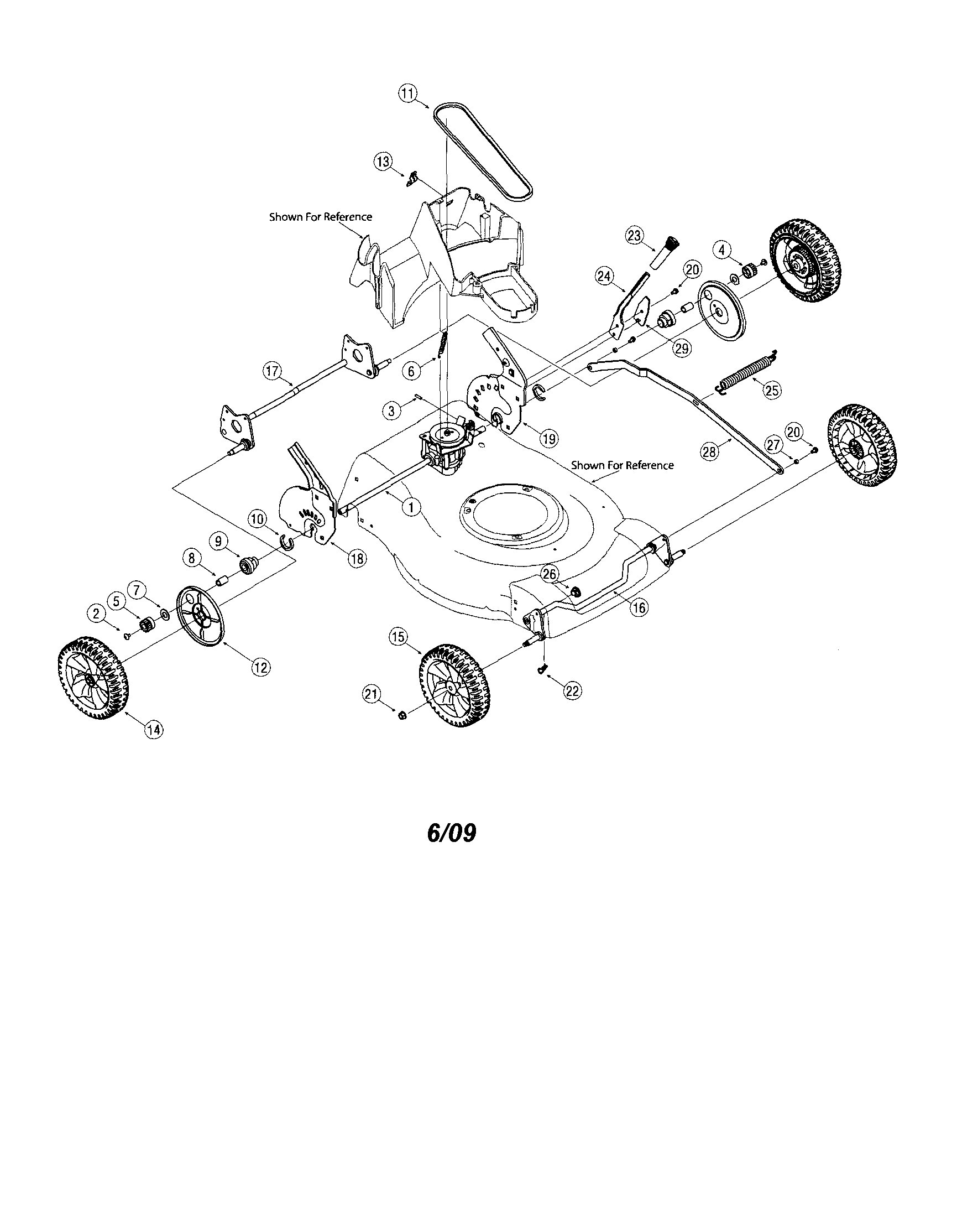 MTD 829 wheels diagram