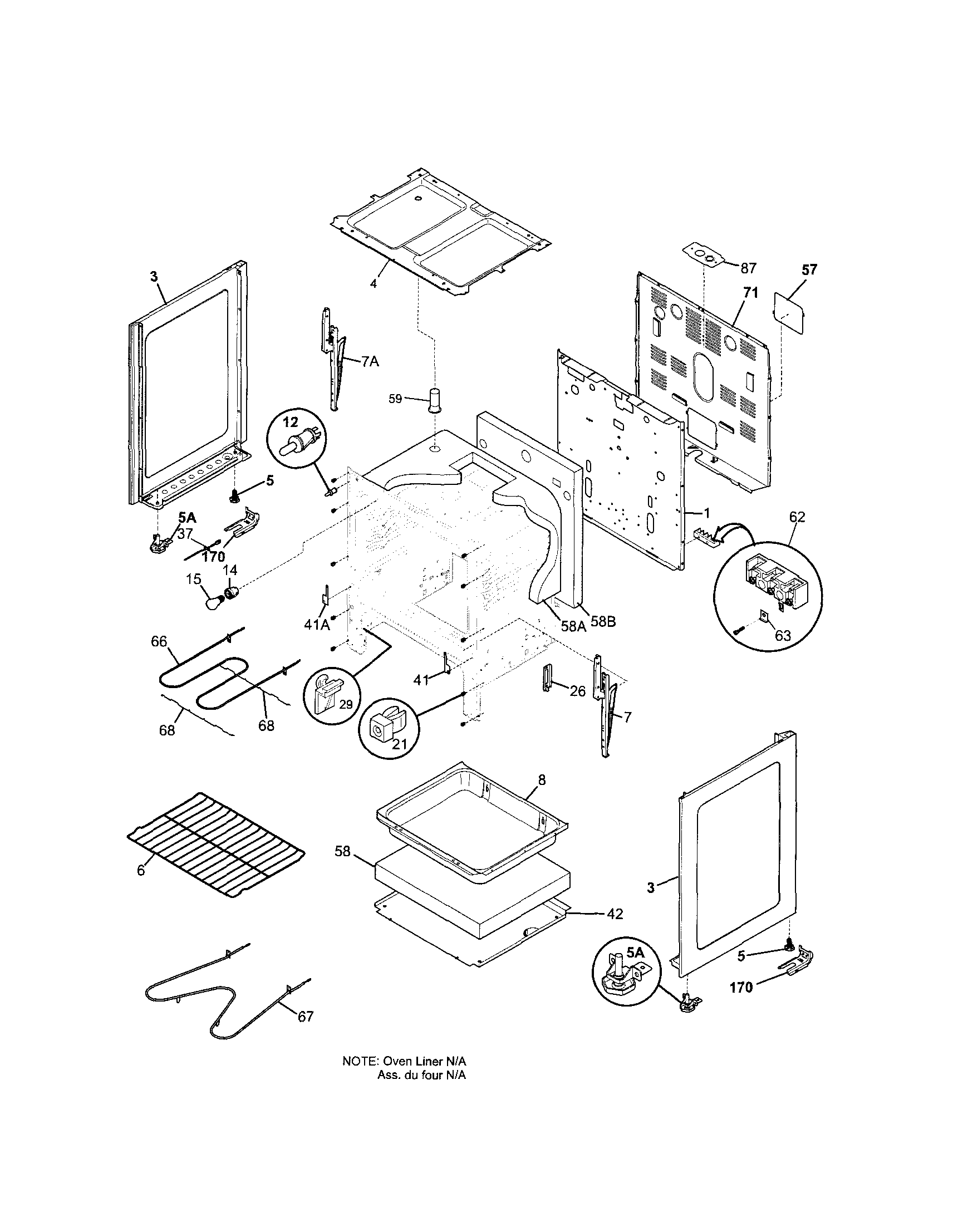 Kenmore 79091069601 body diagram