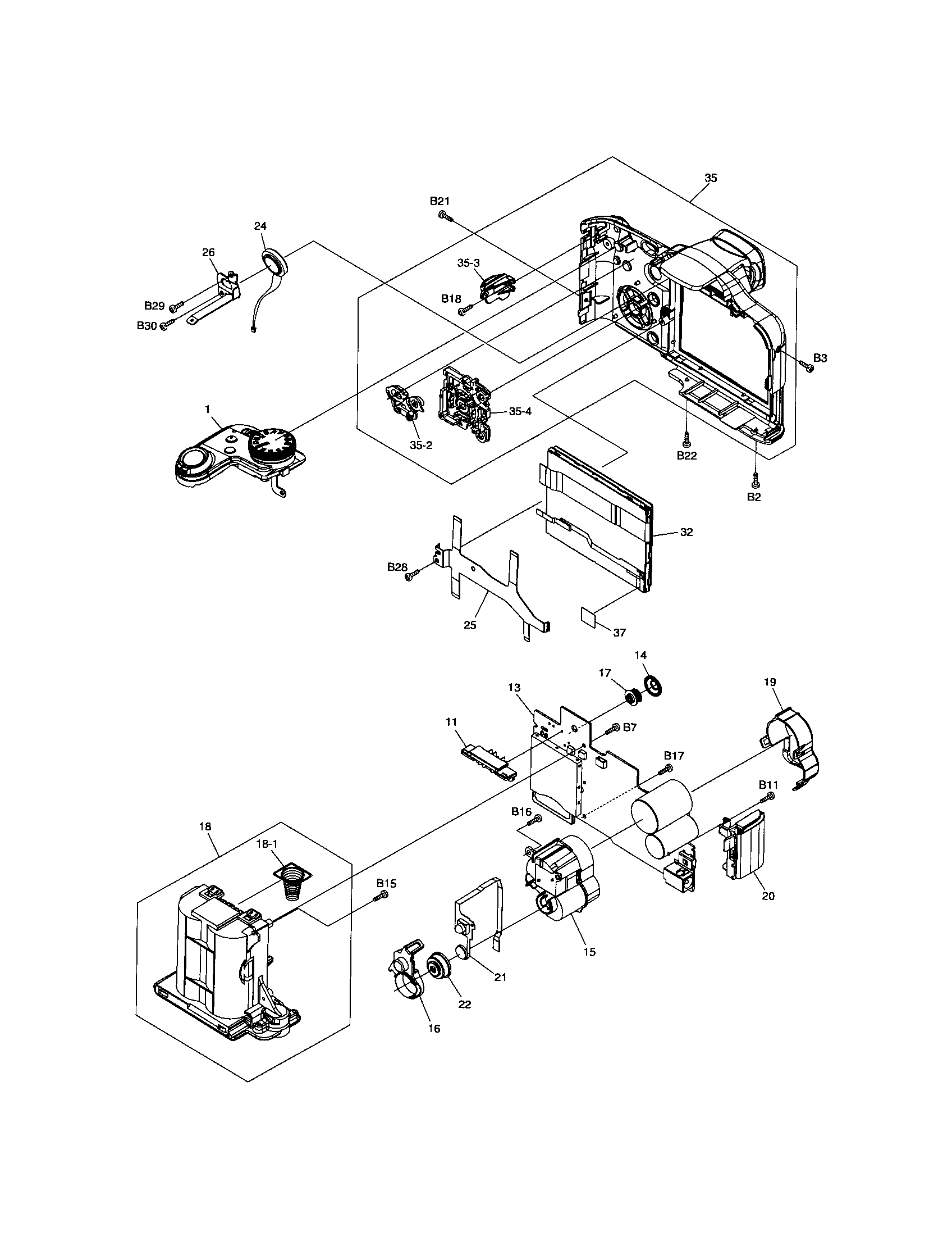 Panasonic DMC-FZ18PC frame diagram