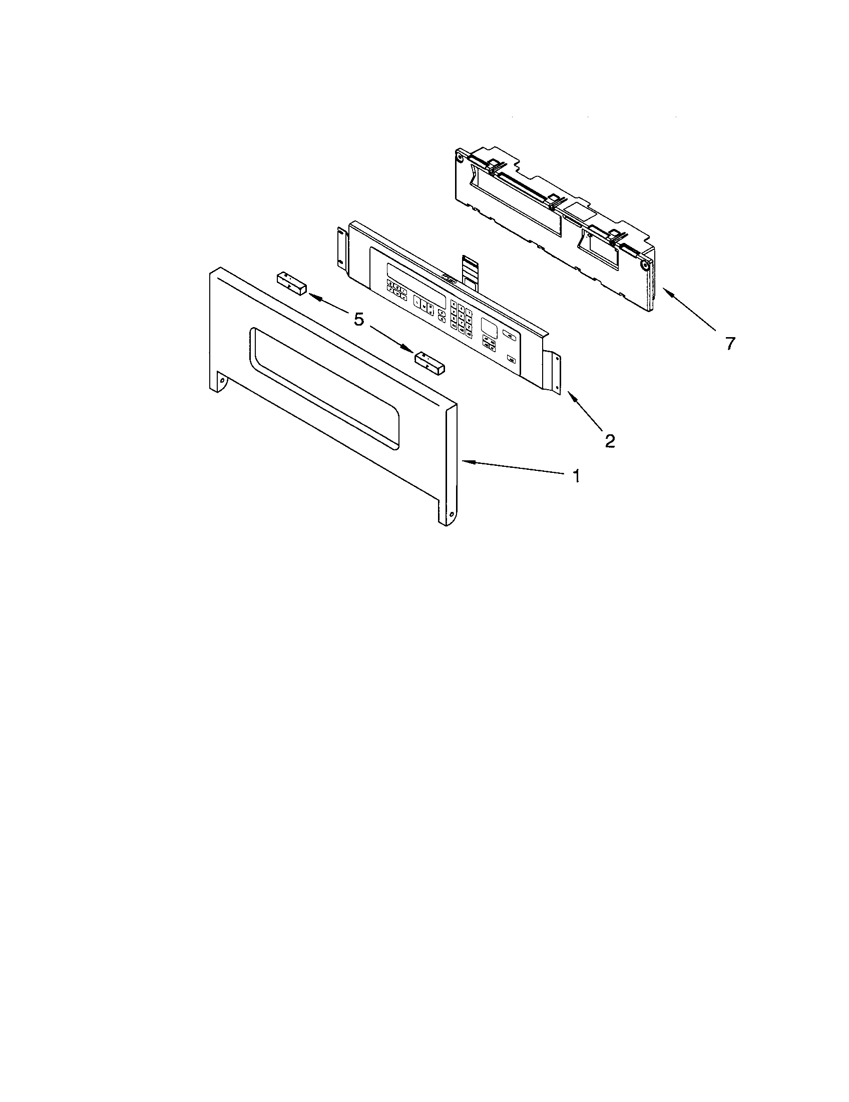 KitchenAid KEMC308KWH02 control panel diagram