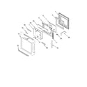 KitchenAid KEMC308KSS02 oven door diagram