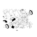 Craftsman 917375012 engine/housing/handle diagram
