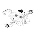 Craftsman 917375012 drive control/gear case/wheels diagram