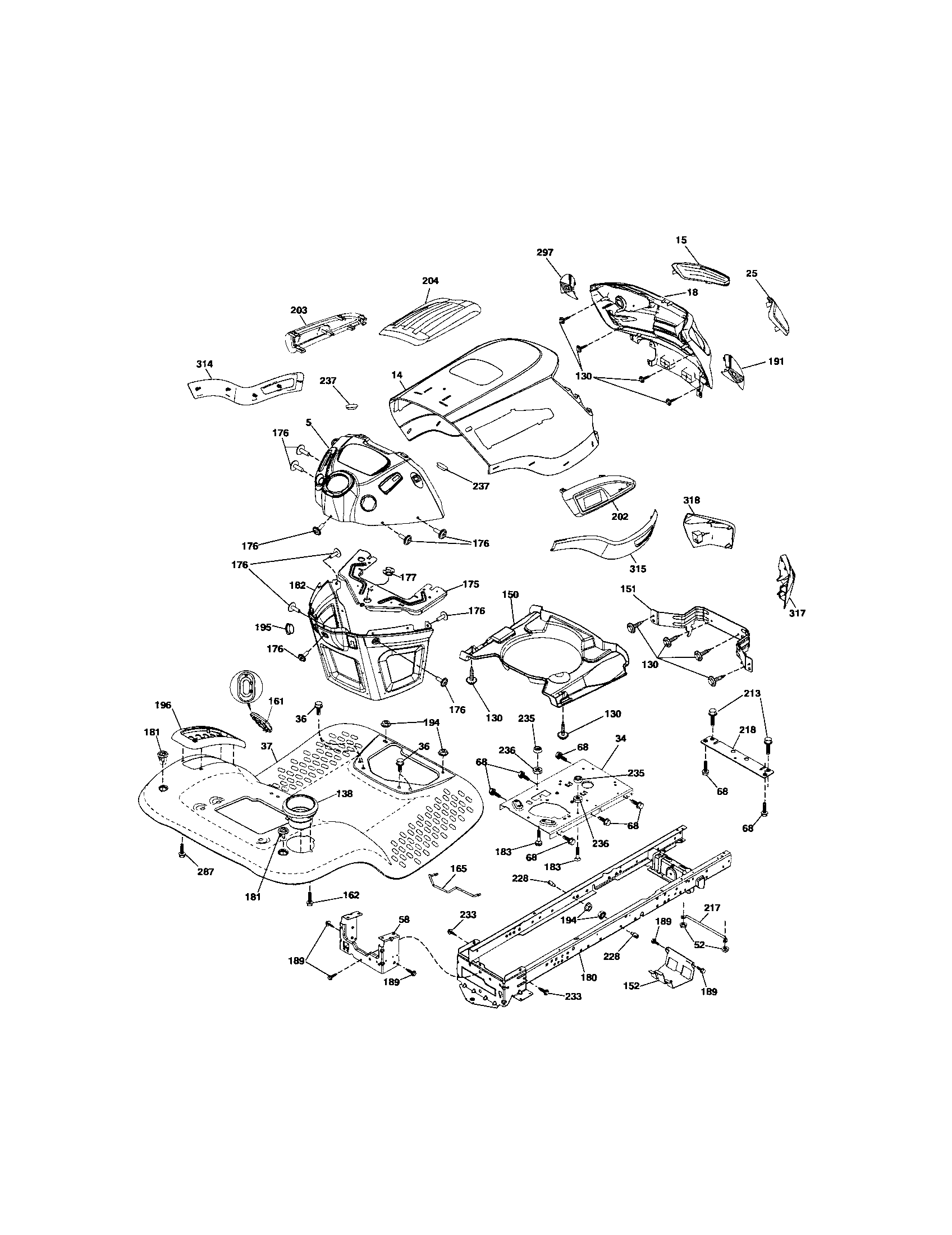 Craftsman 917289730 chassis diagram