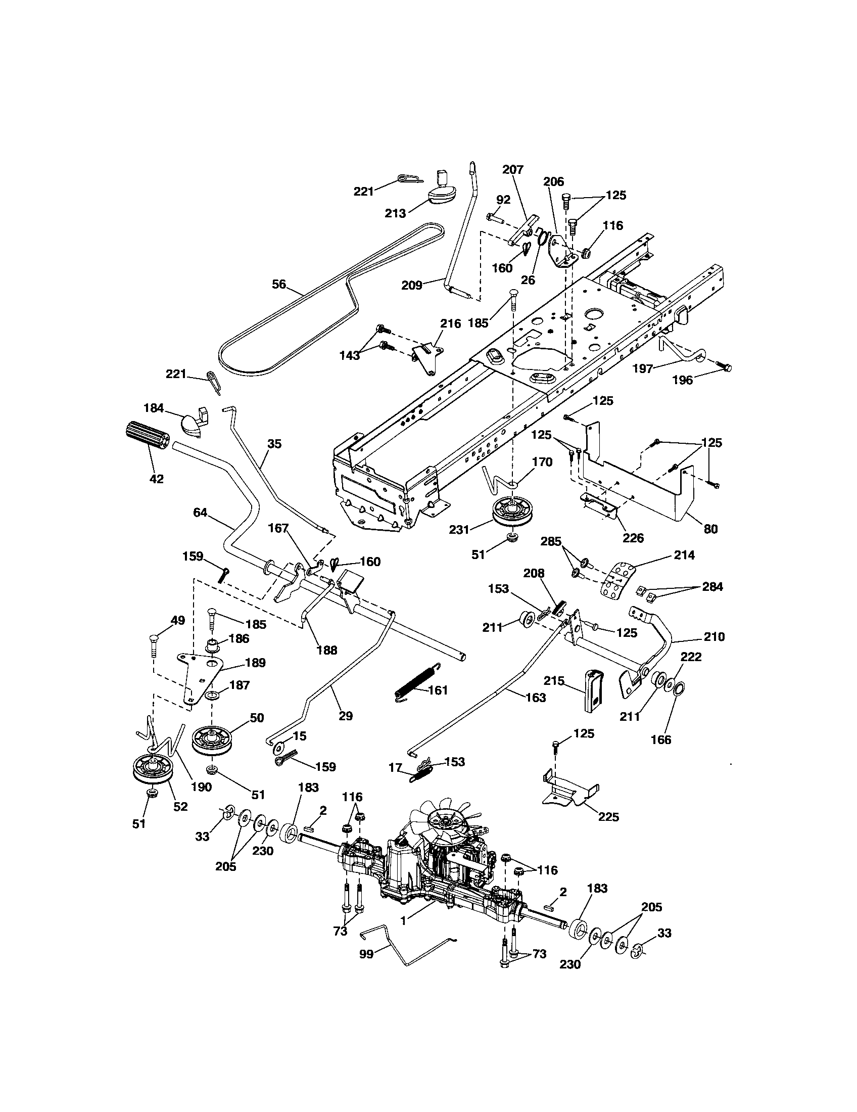 Craftsman 917289730 ground drive diagram