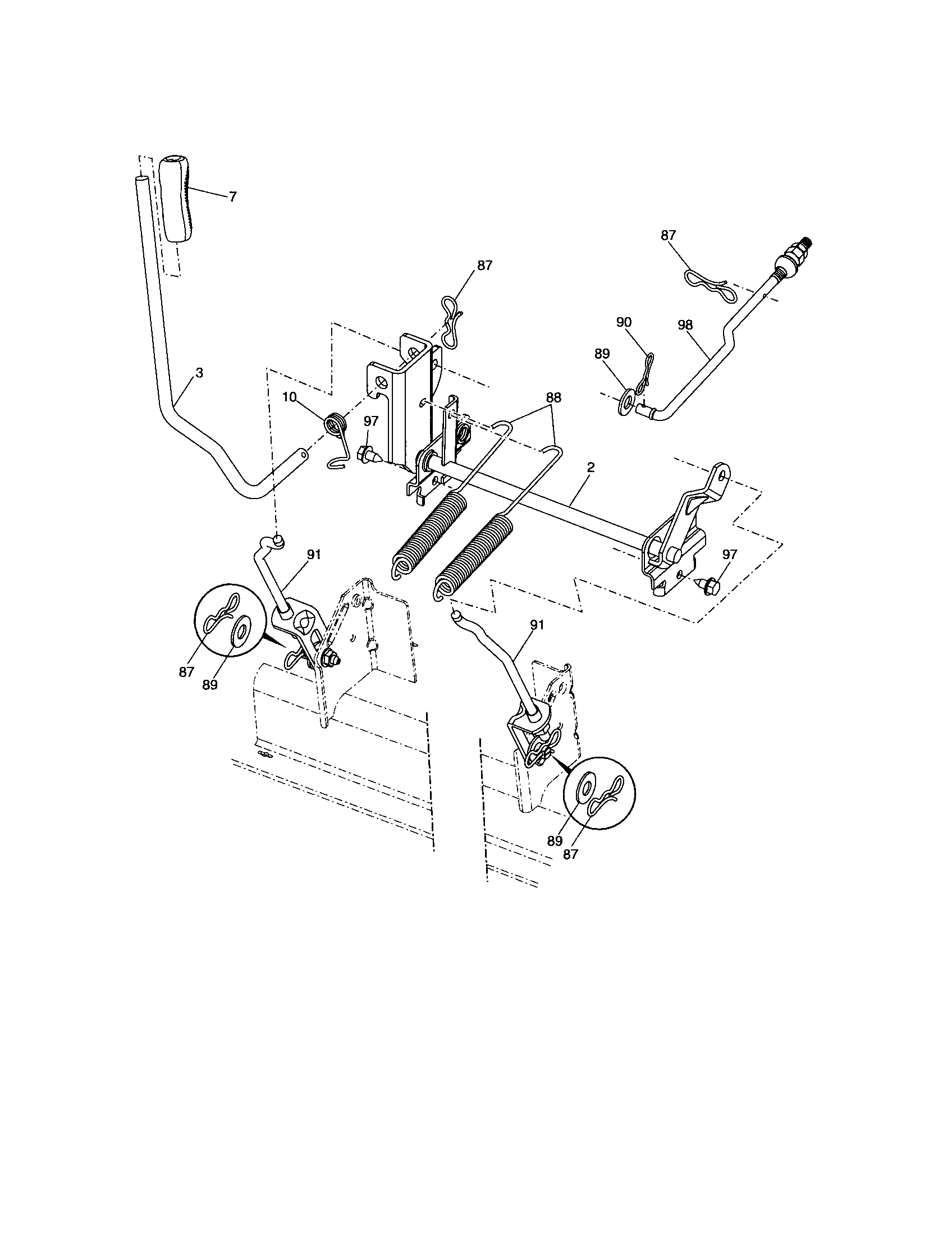Craftsman 917289730 lift diagram