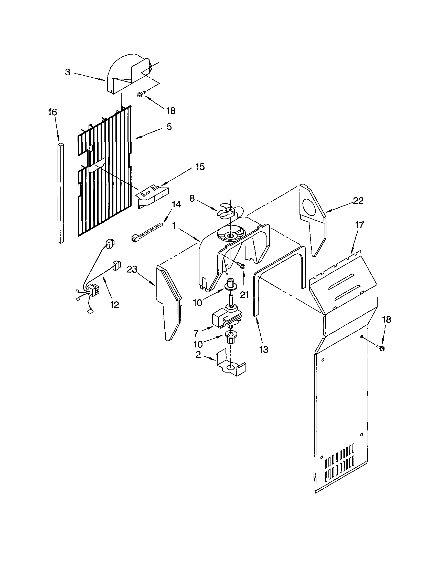 Kenmore 10652524101 air flow diagram