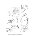 Craftsman 917376242 cylinder/crankshaft/sump diagram