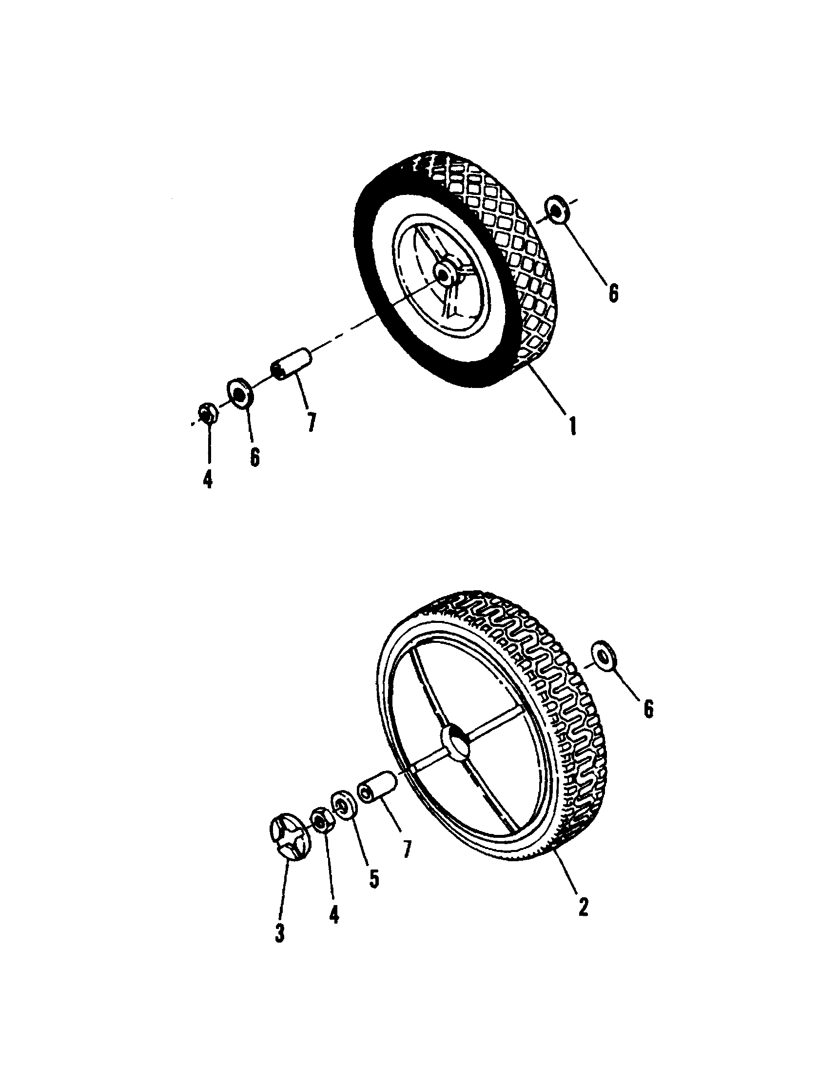 Snapper RP21500KWV front wheels diagram