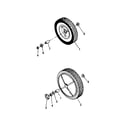 Snapper P21500 front wheels diagram