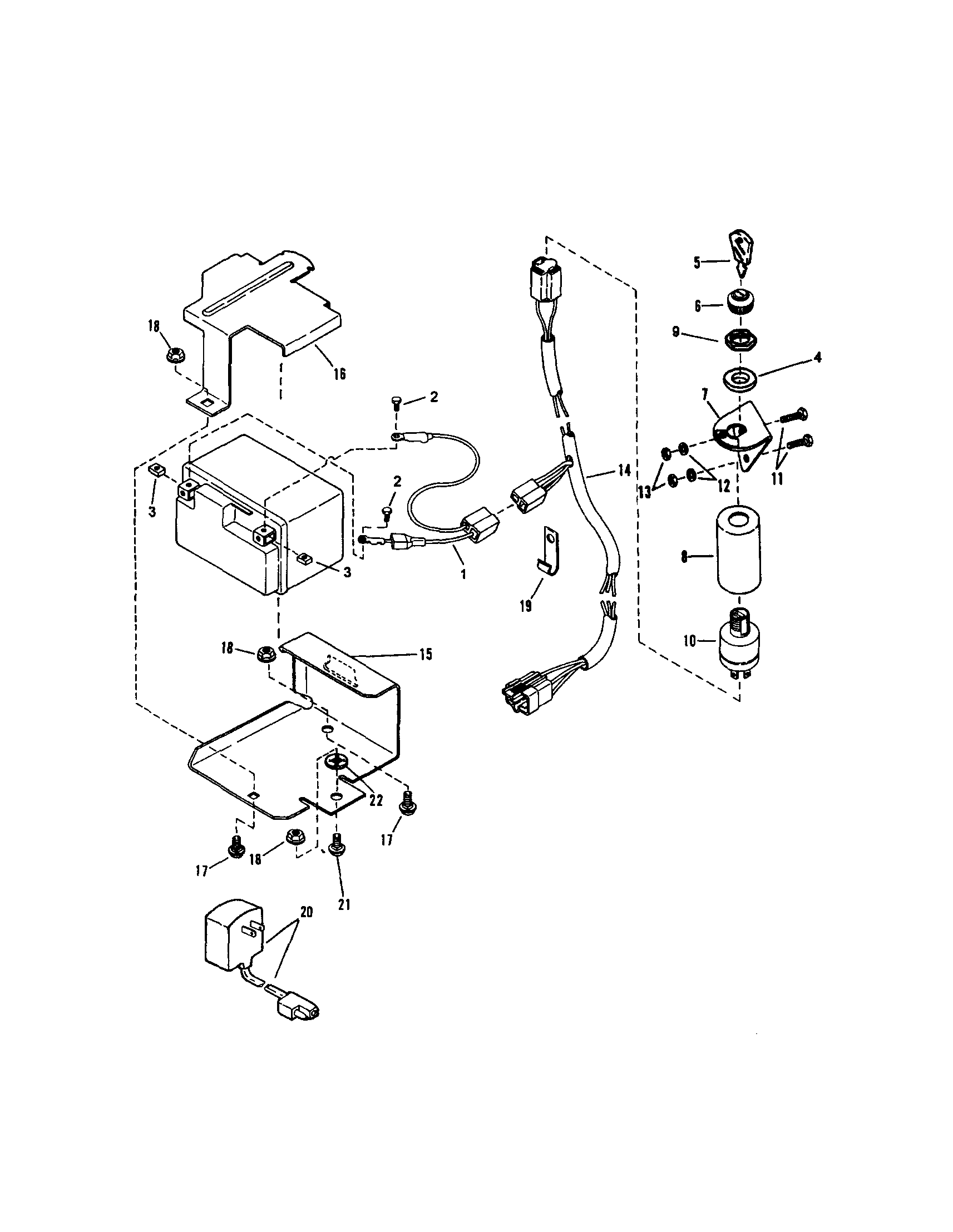 Snapper RP21500KWV electric start diagram