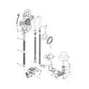 KitchenAid KUDC20FVBL0 fill/drain/overfill diagram