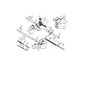 Echo SRM-2100SB drive shaft/handles/throttle diagram