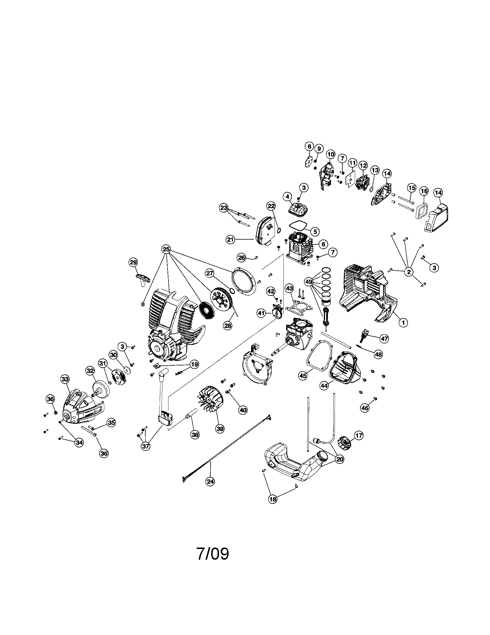 Craftsman 316292650 cylinder/fuel tank diagram