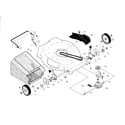 Craftsman 917376242 drive control/gear case/wheels diagram