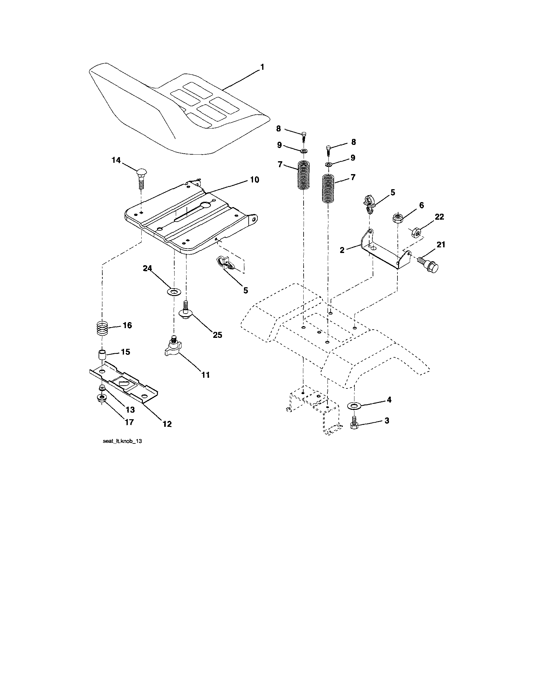 Craftsman 917287011 seat diagram
