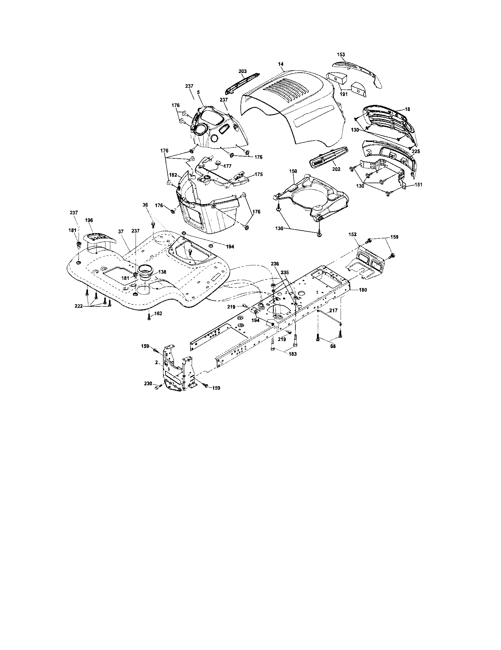 Craftsman 917287110 chassis diagram