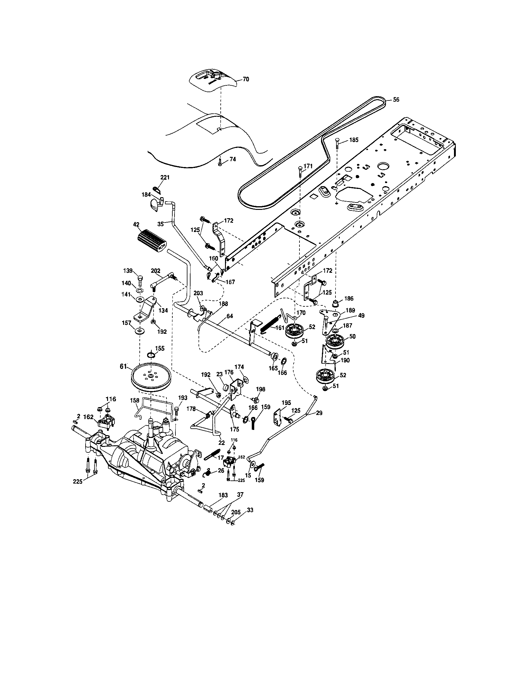 Craftsman 917287110 ground drive diagram
