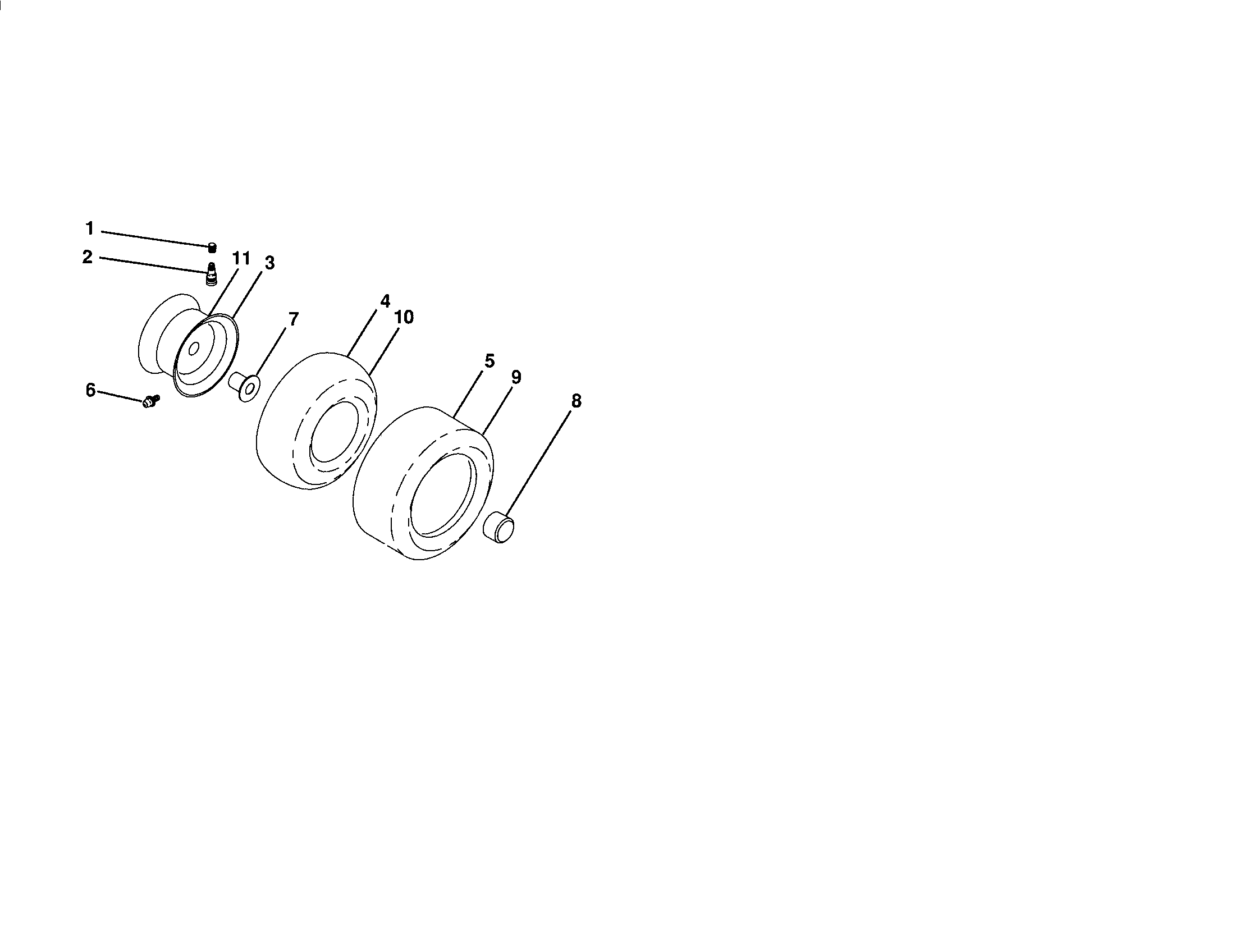 Craftsman 917287110 wheels & tires diagram