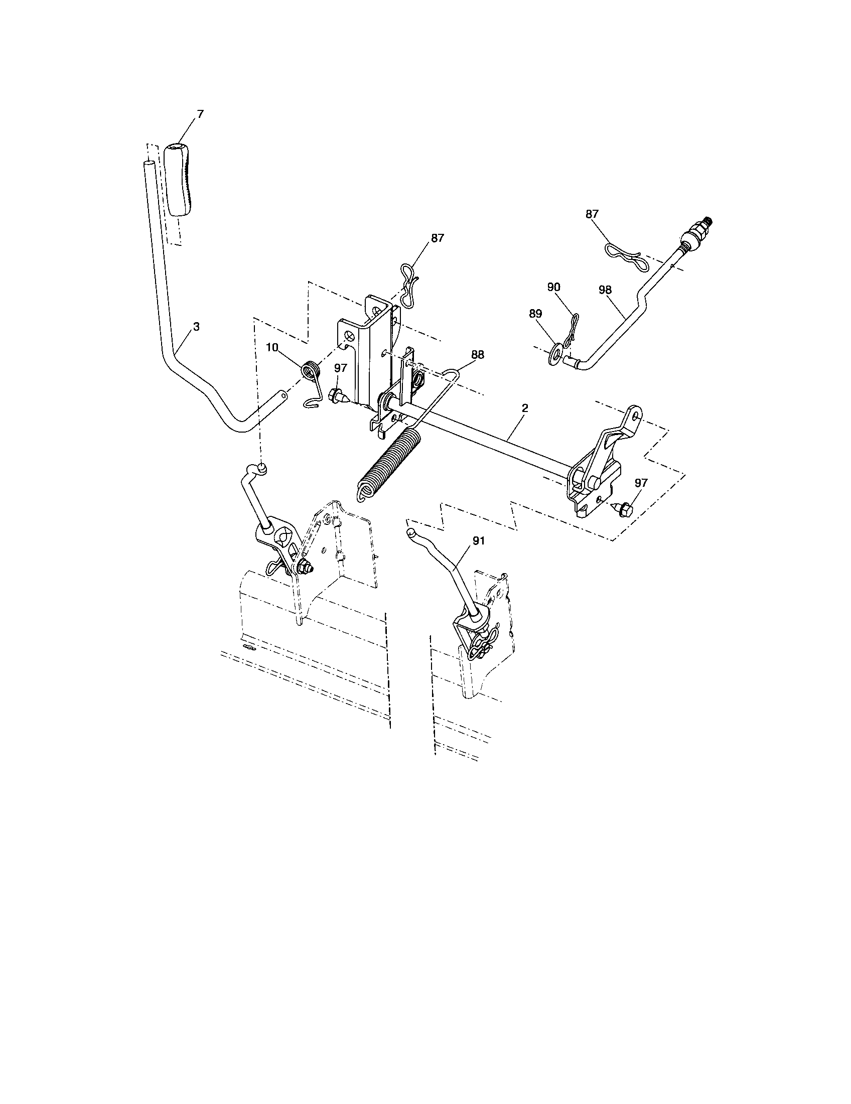 Craftsman 917287110 lift diagram