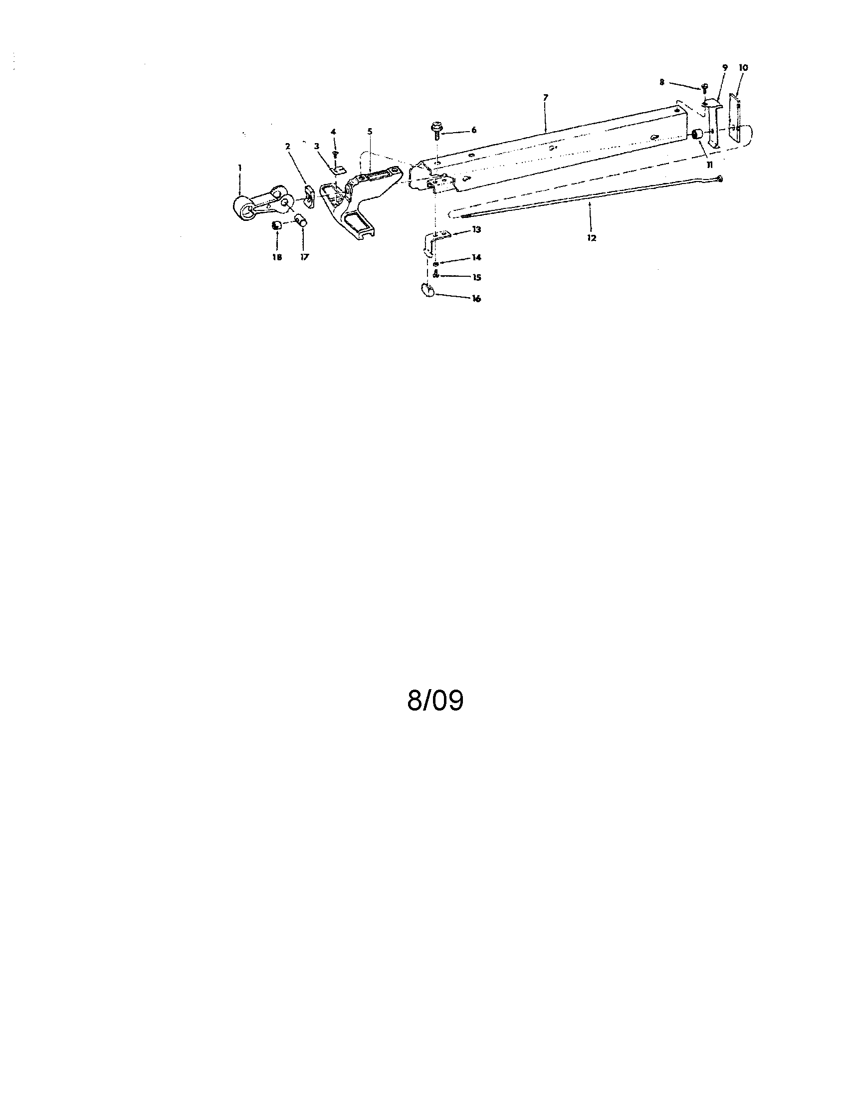 Craftsman 113298720 rip fence assembly diagram