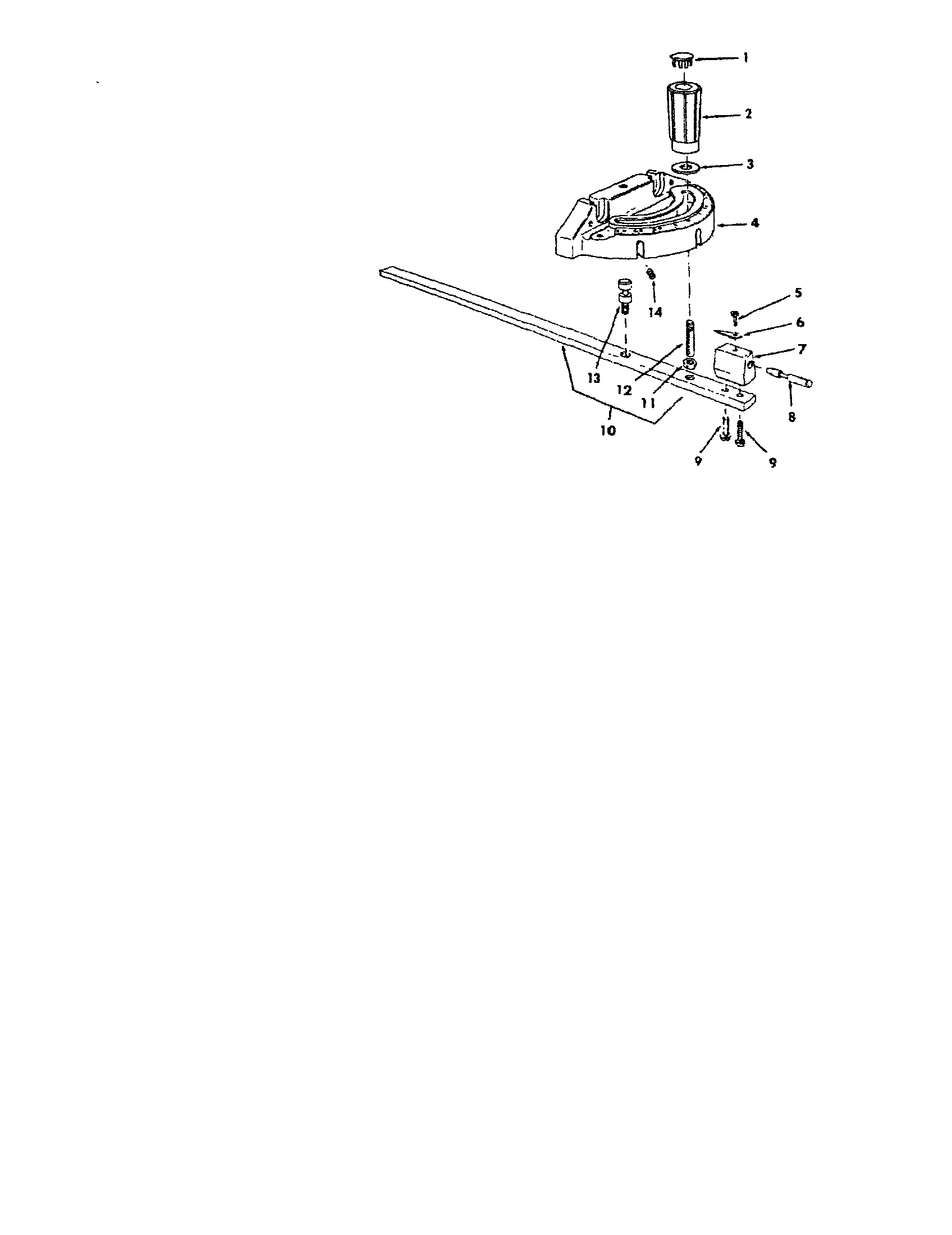 Craftsman 113298720 miter gauge assembly diagram
