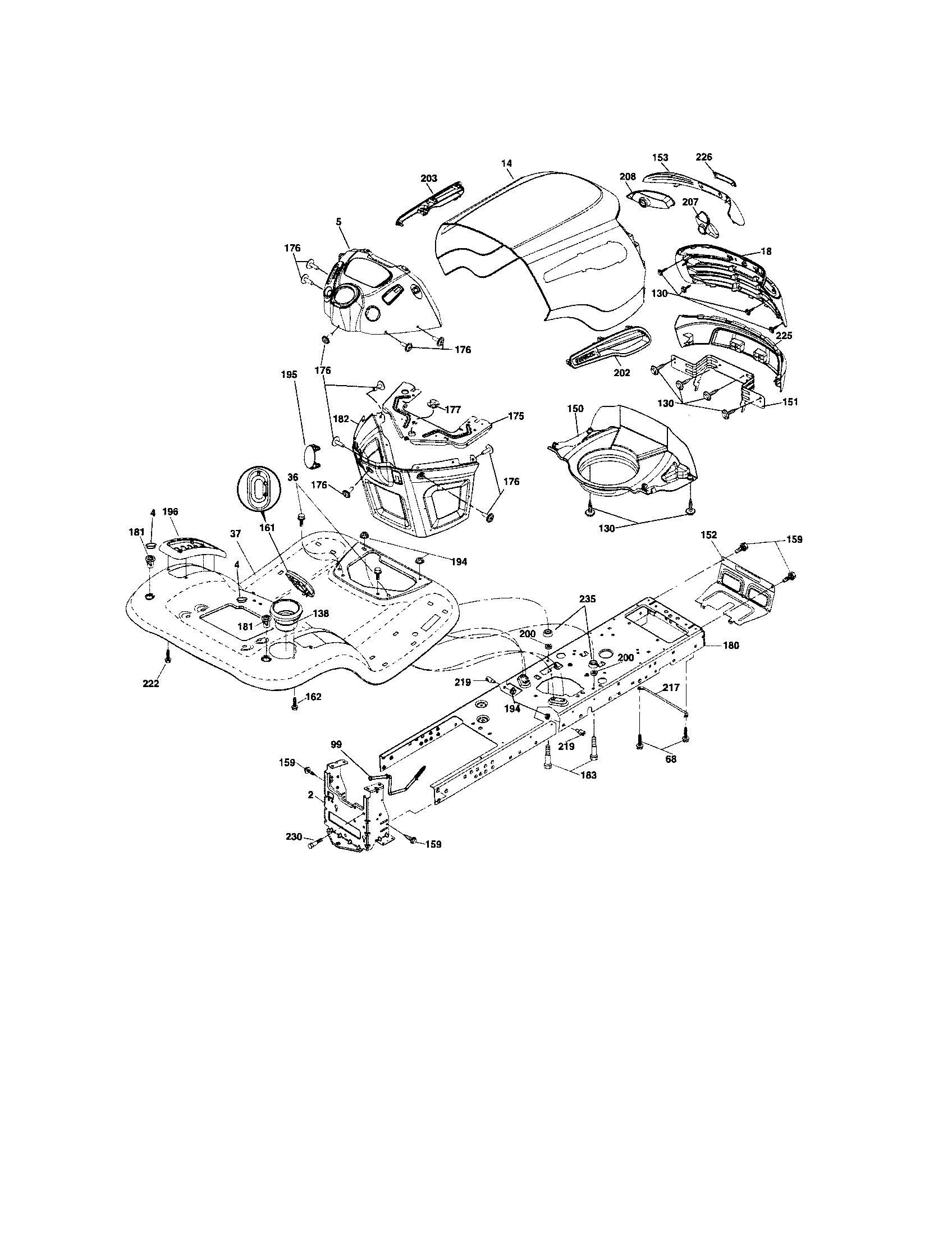Craftsman 917287320 chassis and enclosures diagram