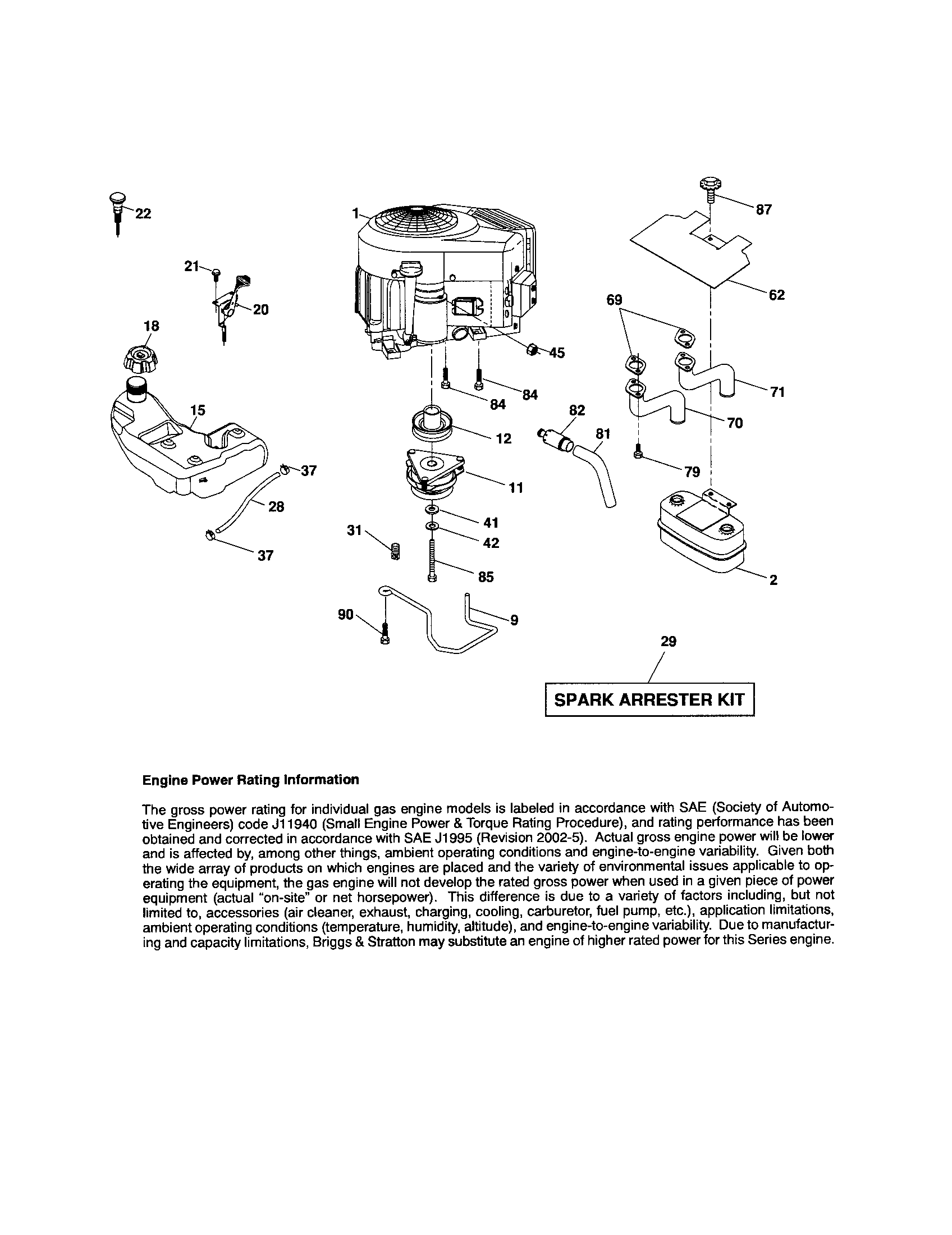 Craftsman 917287320 engine diagram