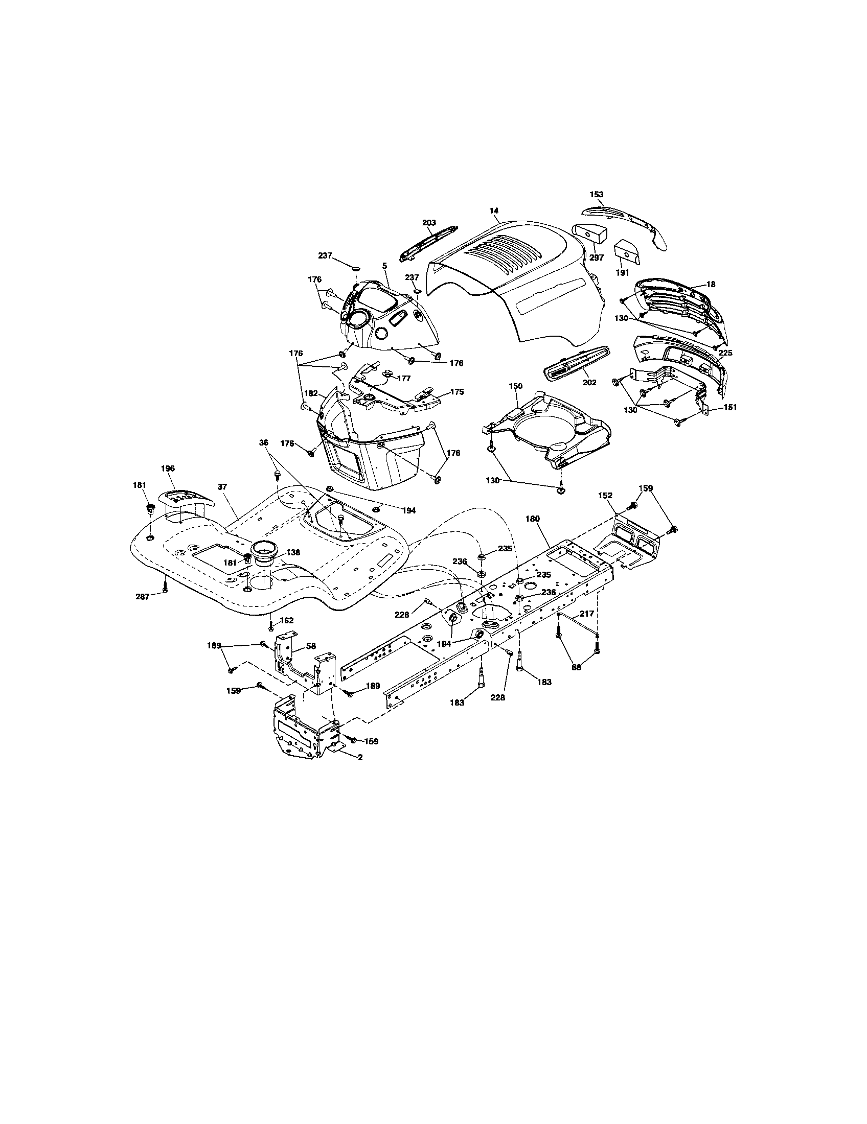 Craftsman 917288111 chassis diagram